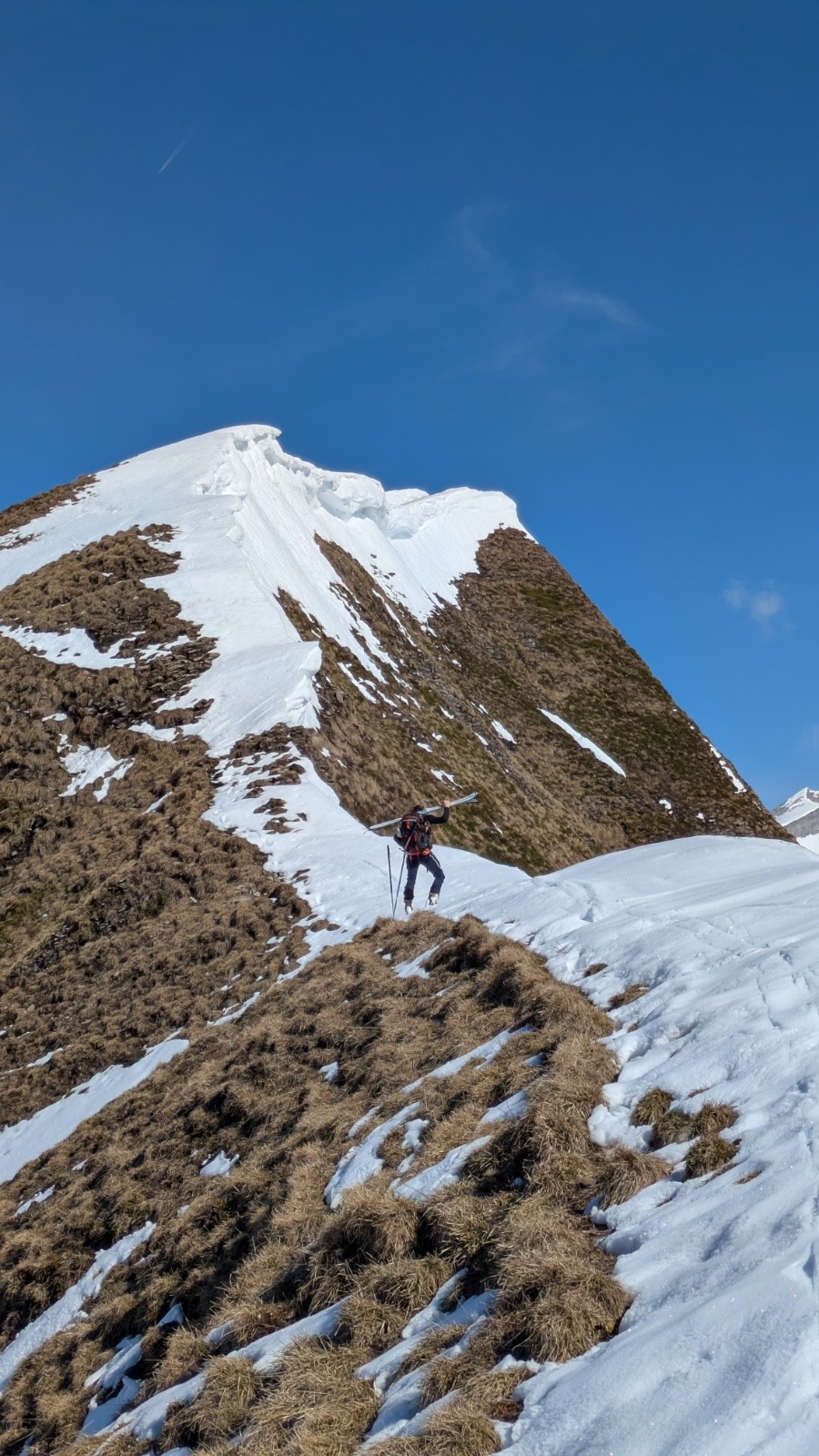#5 L L'arête mi seche mi humide menant à la tête de l'Aulp
