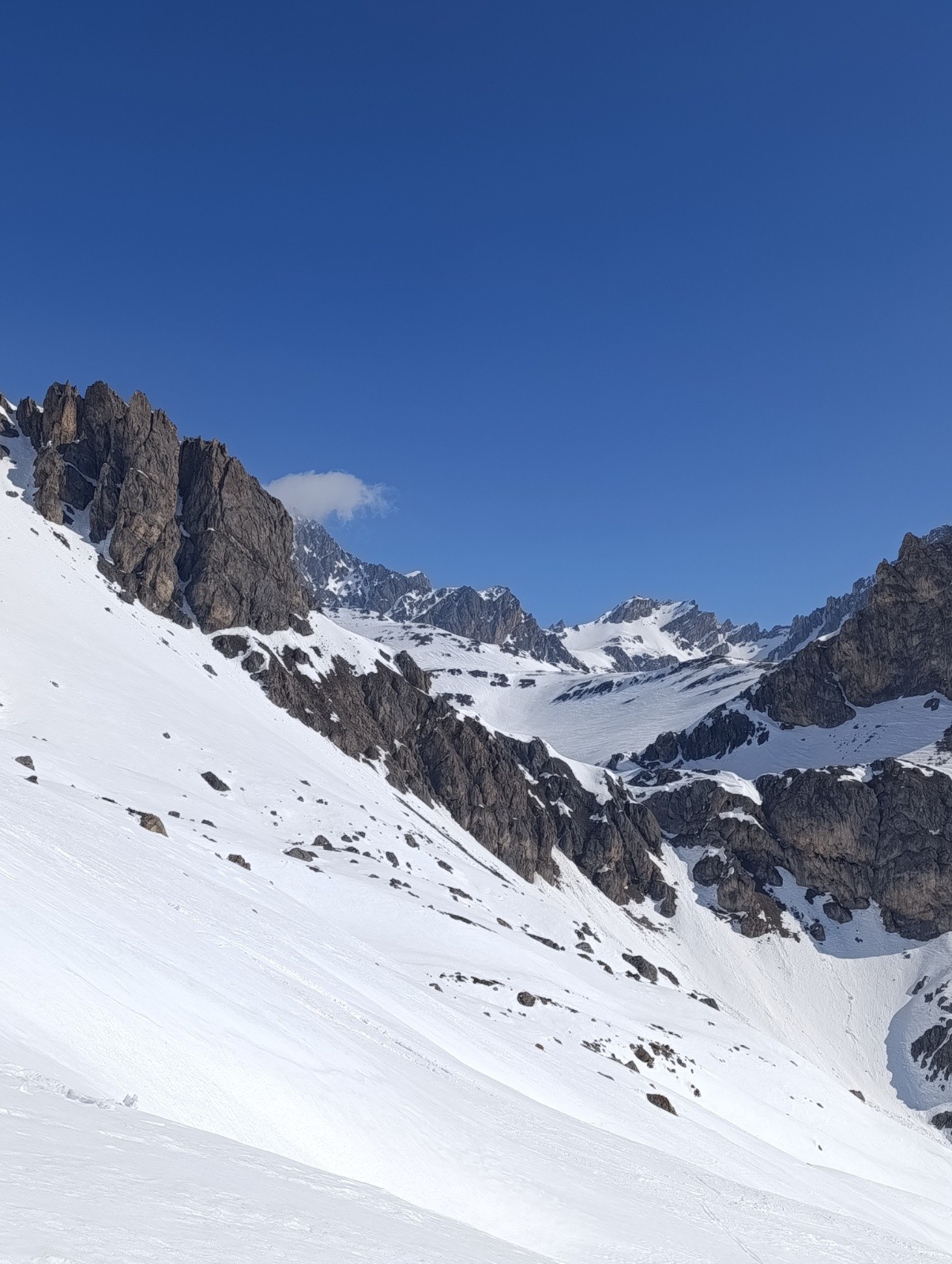 Au fond, Col des Beraudes
