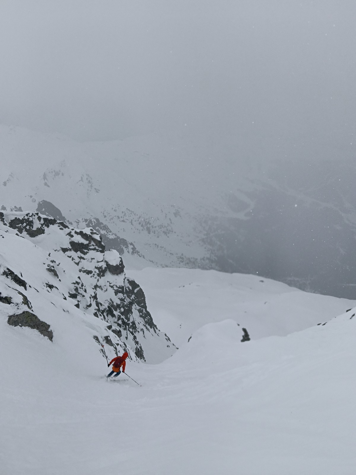 #5 Manu descendant le couloir en S Manu descendant le couloir en S