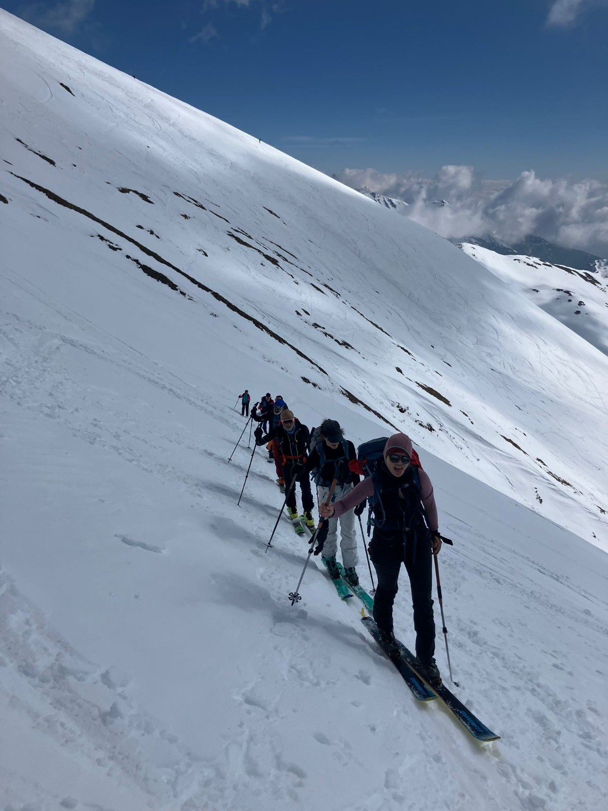 &nbsp;J6 Foule à la montée Pointe Leysser
