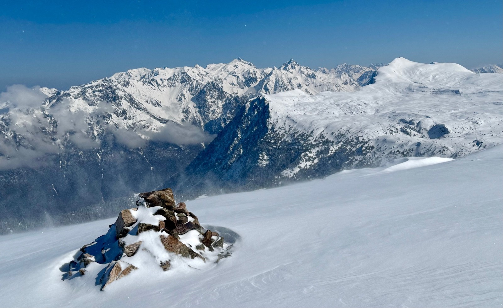 &nbsp;Du vent lors de mon premier passage au sommet