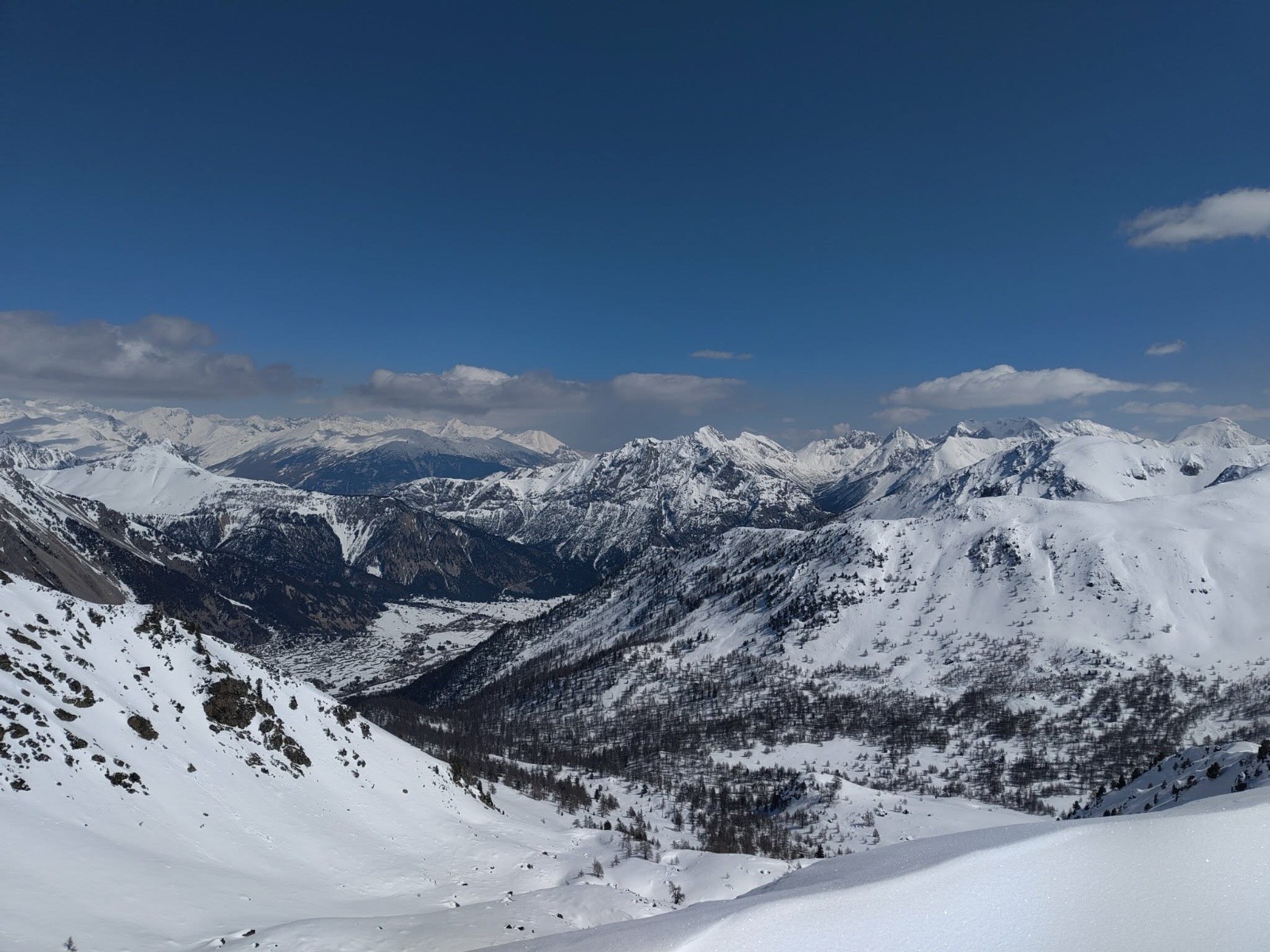 Vers Cristol et l'aval de la Clarée