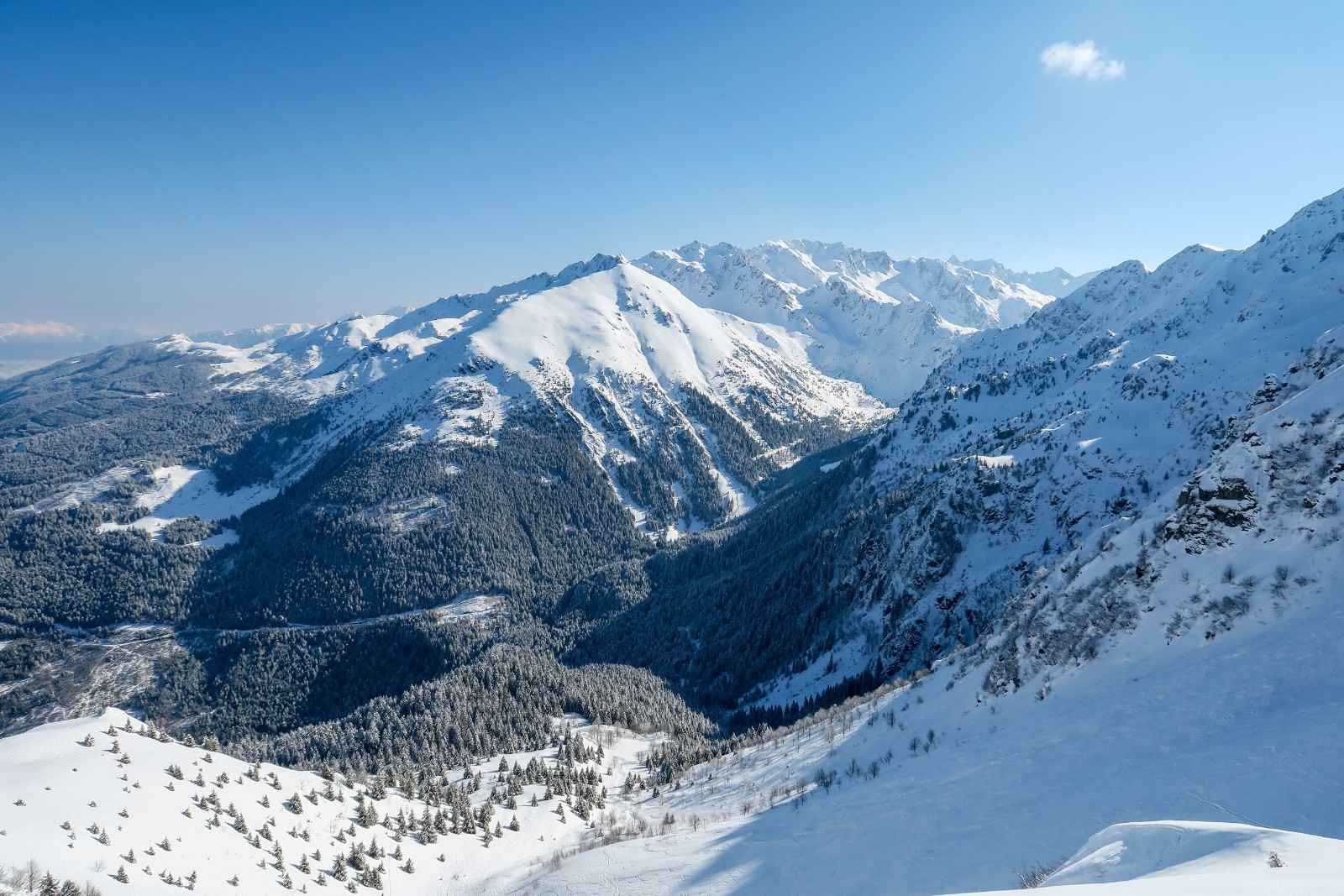 La vallée du Vénétier au loin&nbsp;