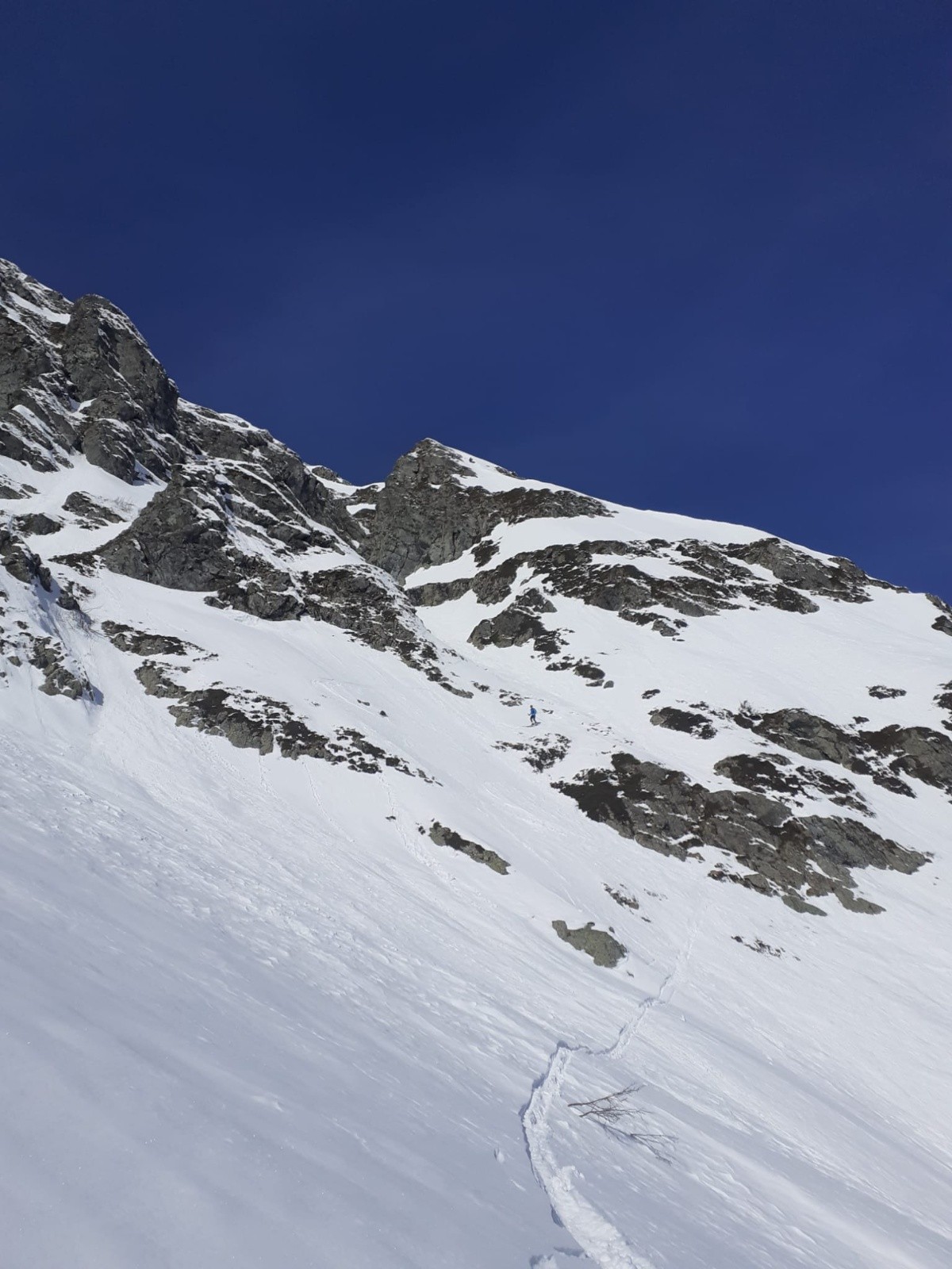 &nbsp;Sortie de la face NE du Replomb