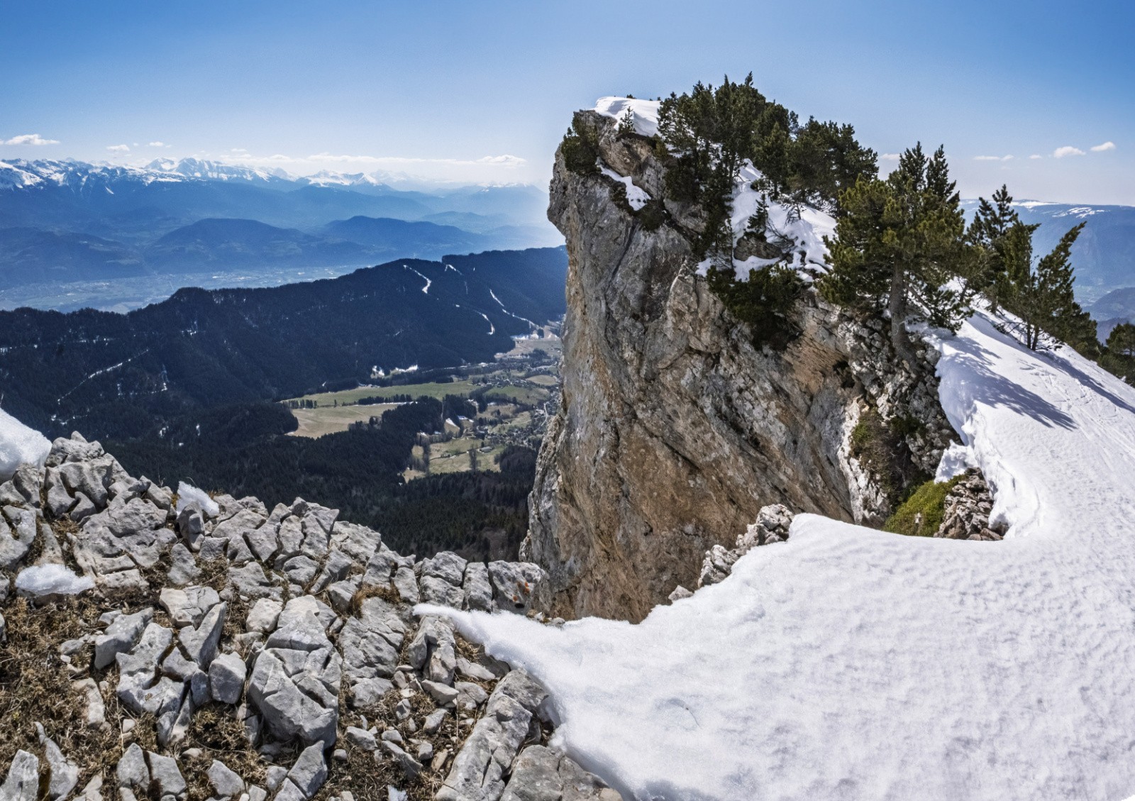 Arrivée sur la crête
