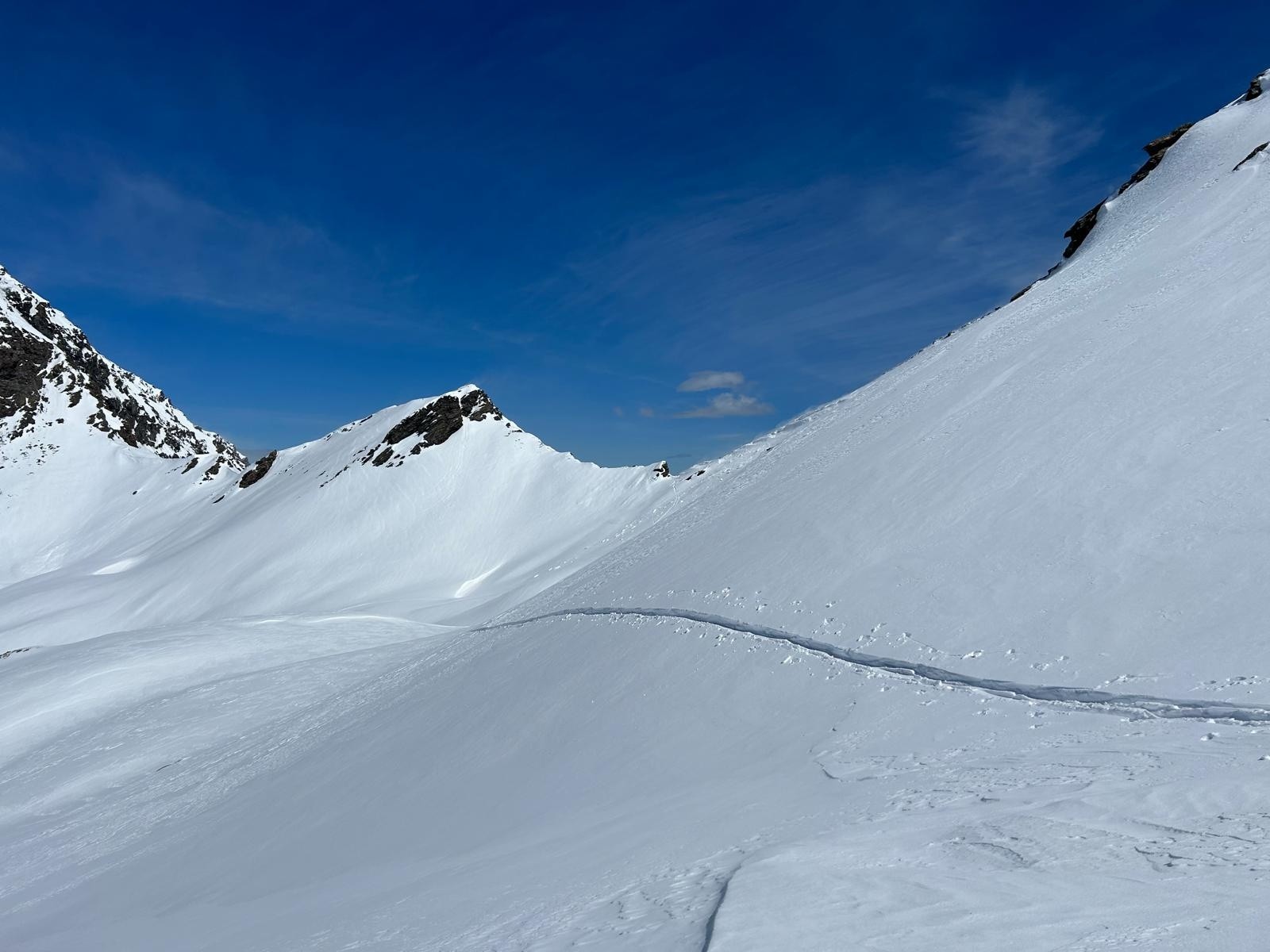 Le col st Martin vu de la Reuchasse