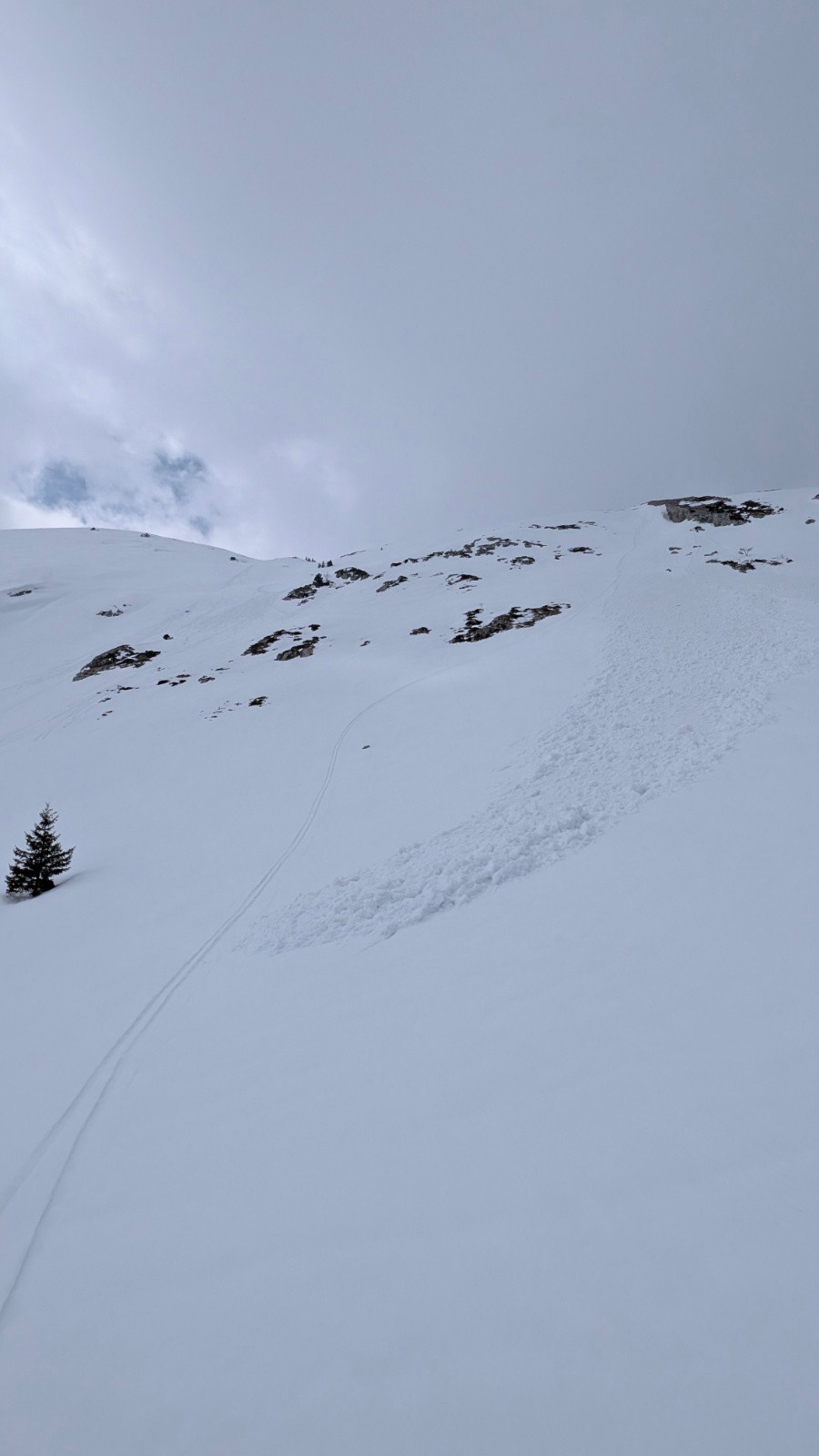 Coulée qui se déclenche à mon passage&nbsp;