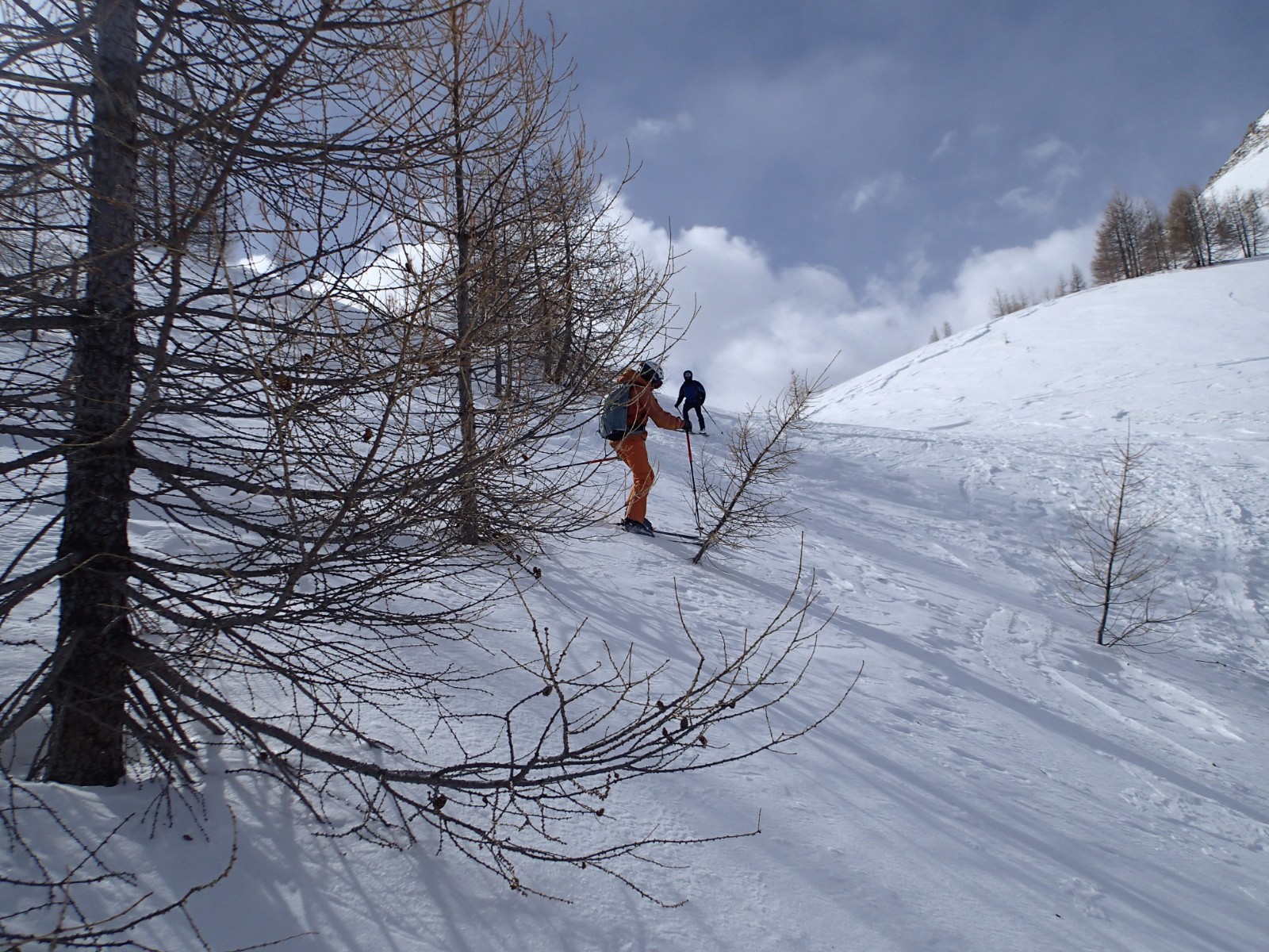 Demi-tour vers la cabane...