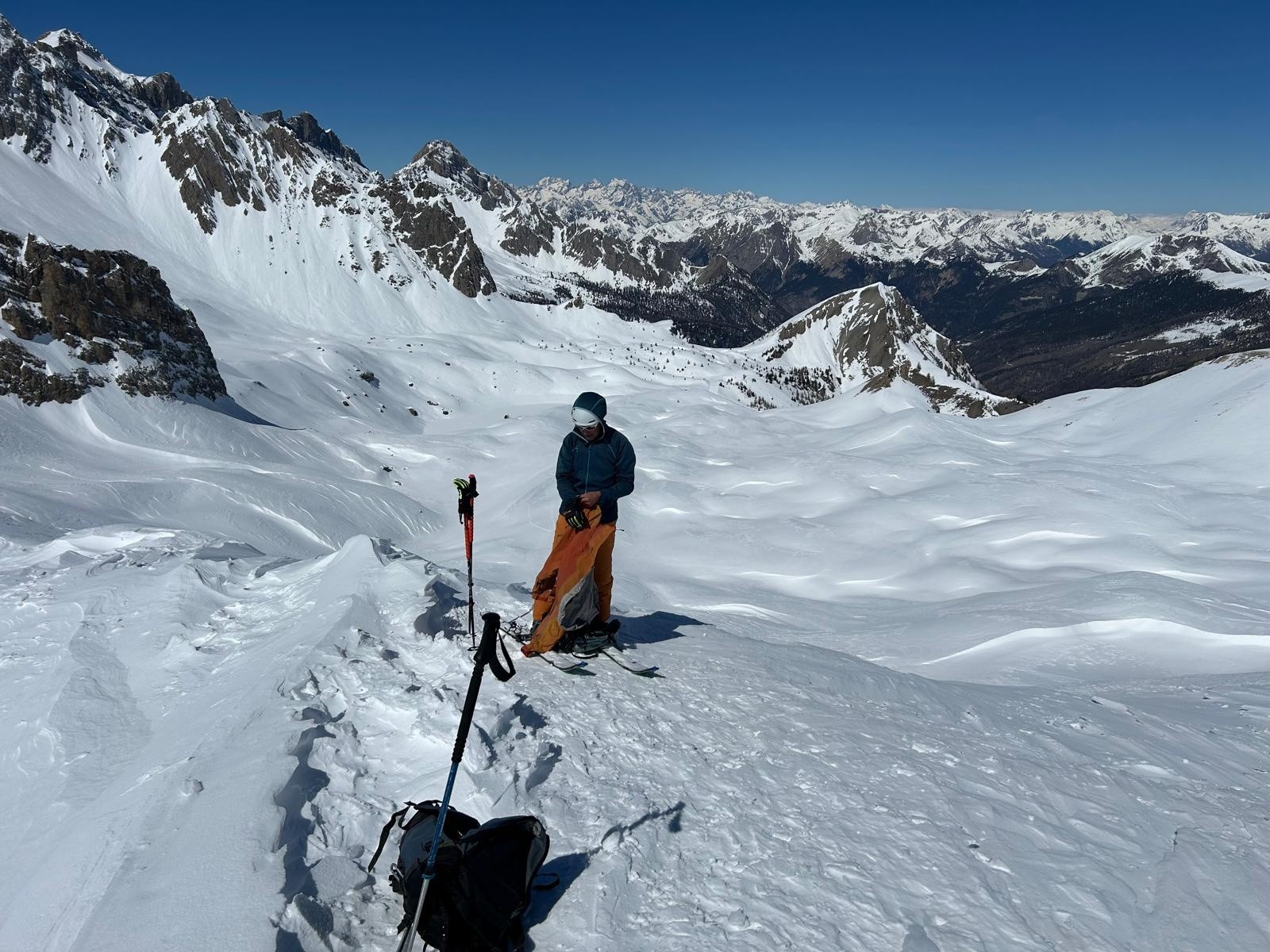 Du col Girardin.. la trilogie.. Ailefroides.. Sans Nom.. Pelvoux