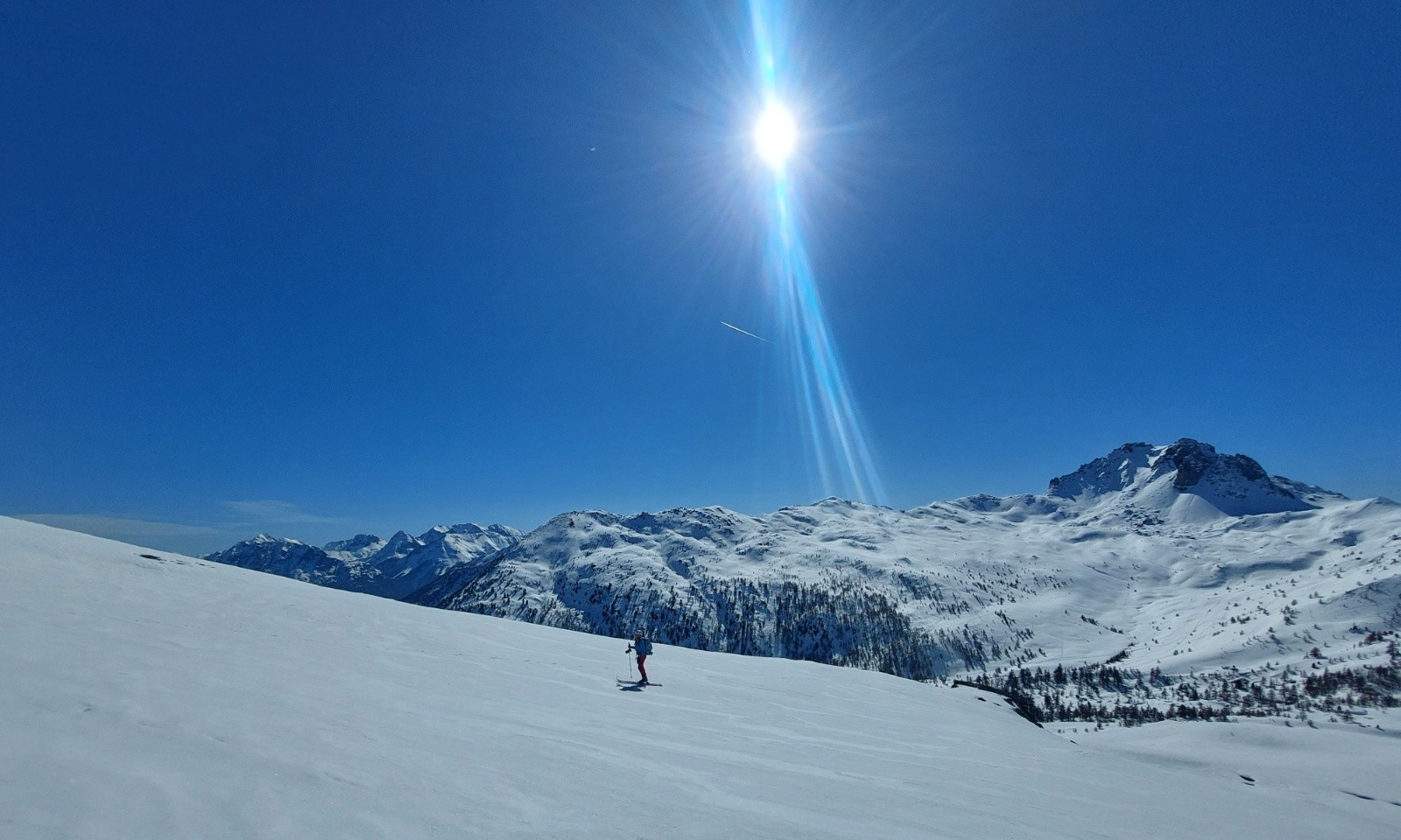 &nbsp;Remontée vers les crête de Baude mais plus à l'E