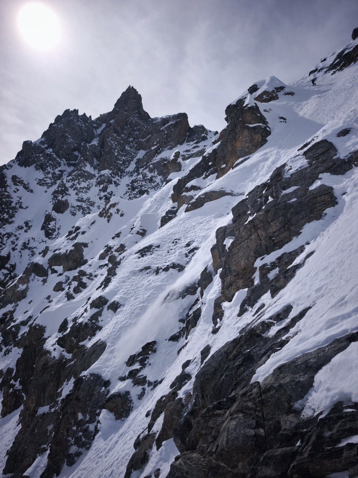 Ski avec un joli sluff