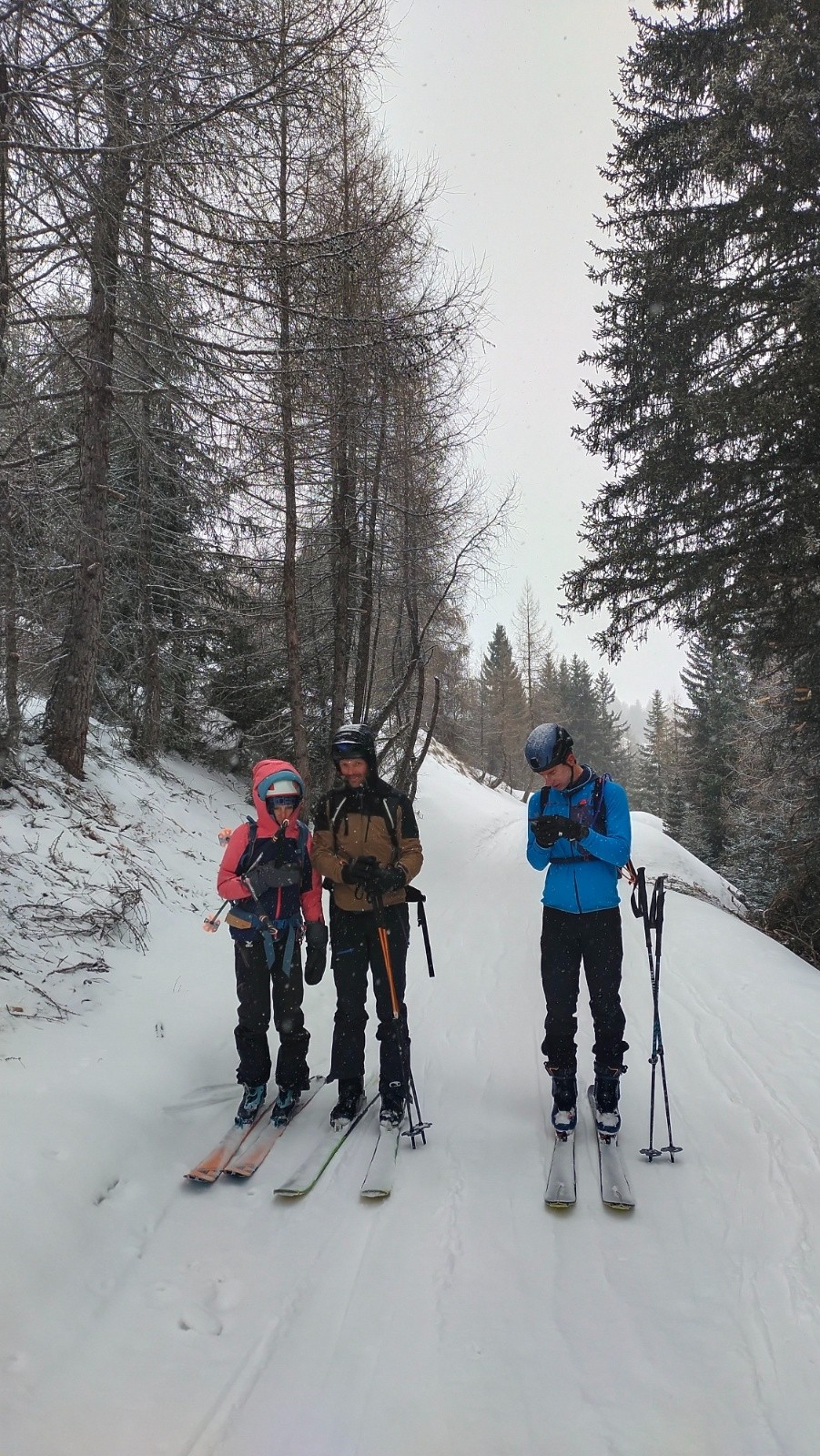&nbsp;Départ sous la neige