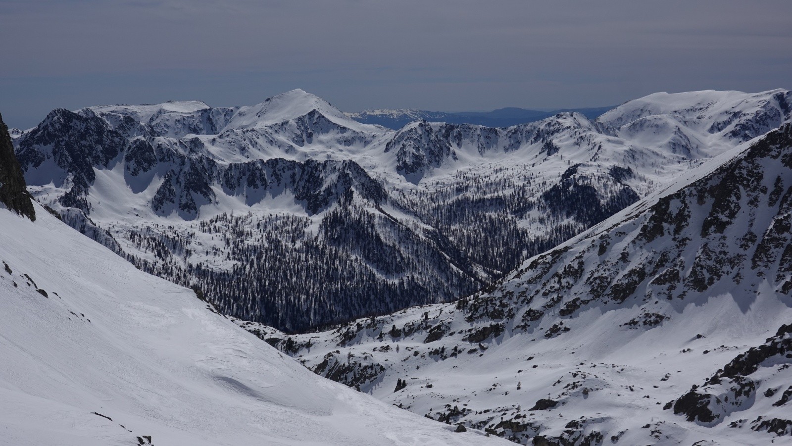 Panorama depuis le Caïre Archas, le Pépoiri et la Cime des Lauses