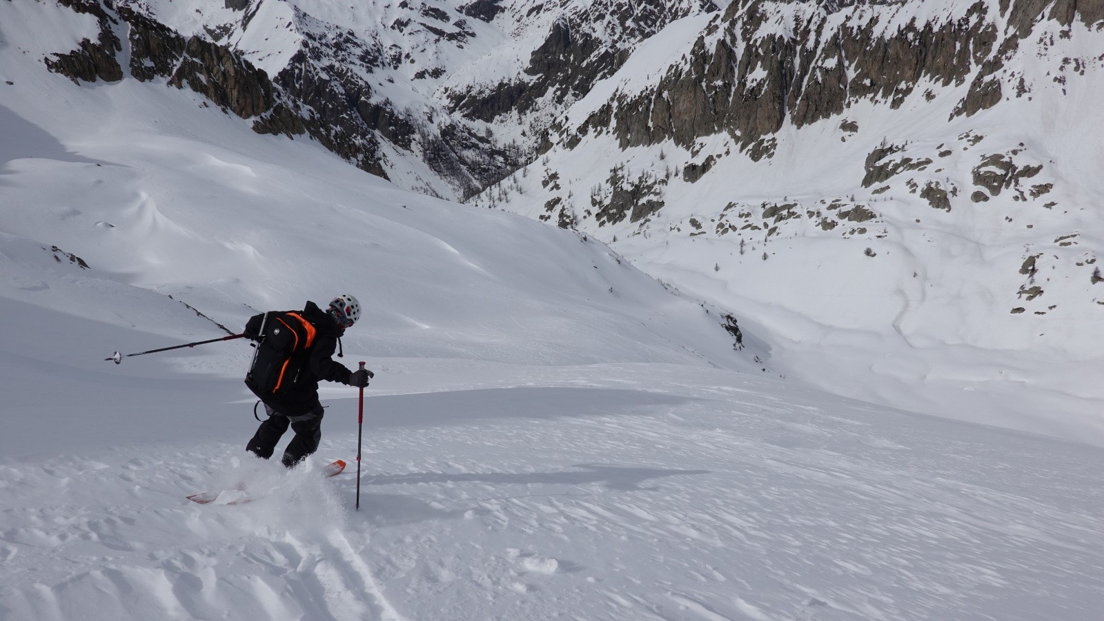 On trouve aussi de la neige poudreuse soufflée&nbsp;