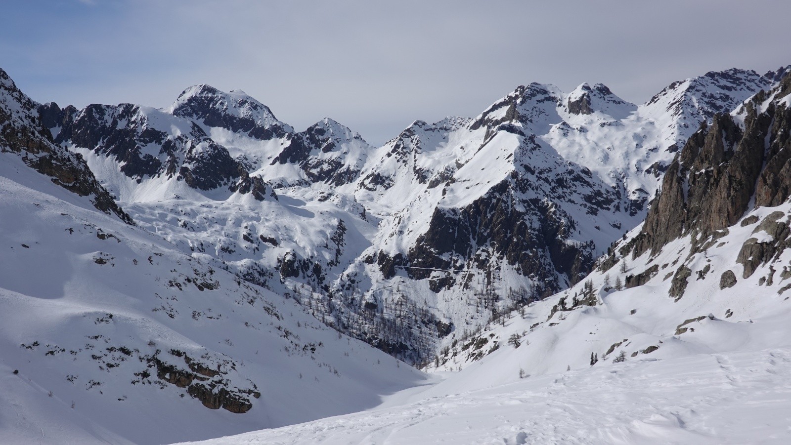 Panorama sur le Val Morta, le Malinvern, Valescure