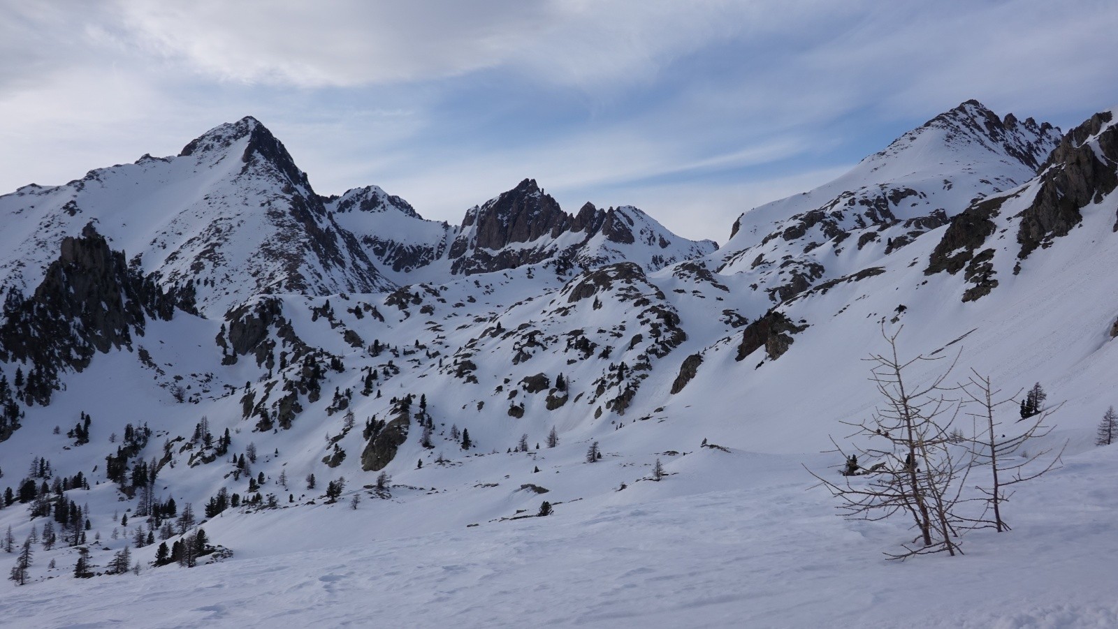 Panorama sur la Pointe Giegn et la Brèche Margiole