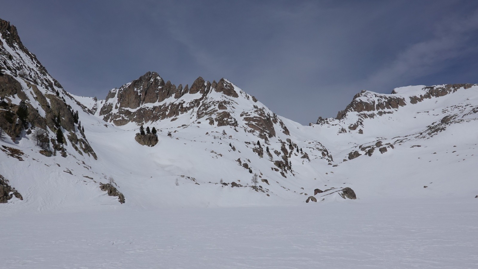 Panorama depuis la Brèche Margiole, Caïre de Préfouns, Pas de Préfouns et Tête des Tablasses