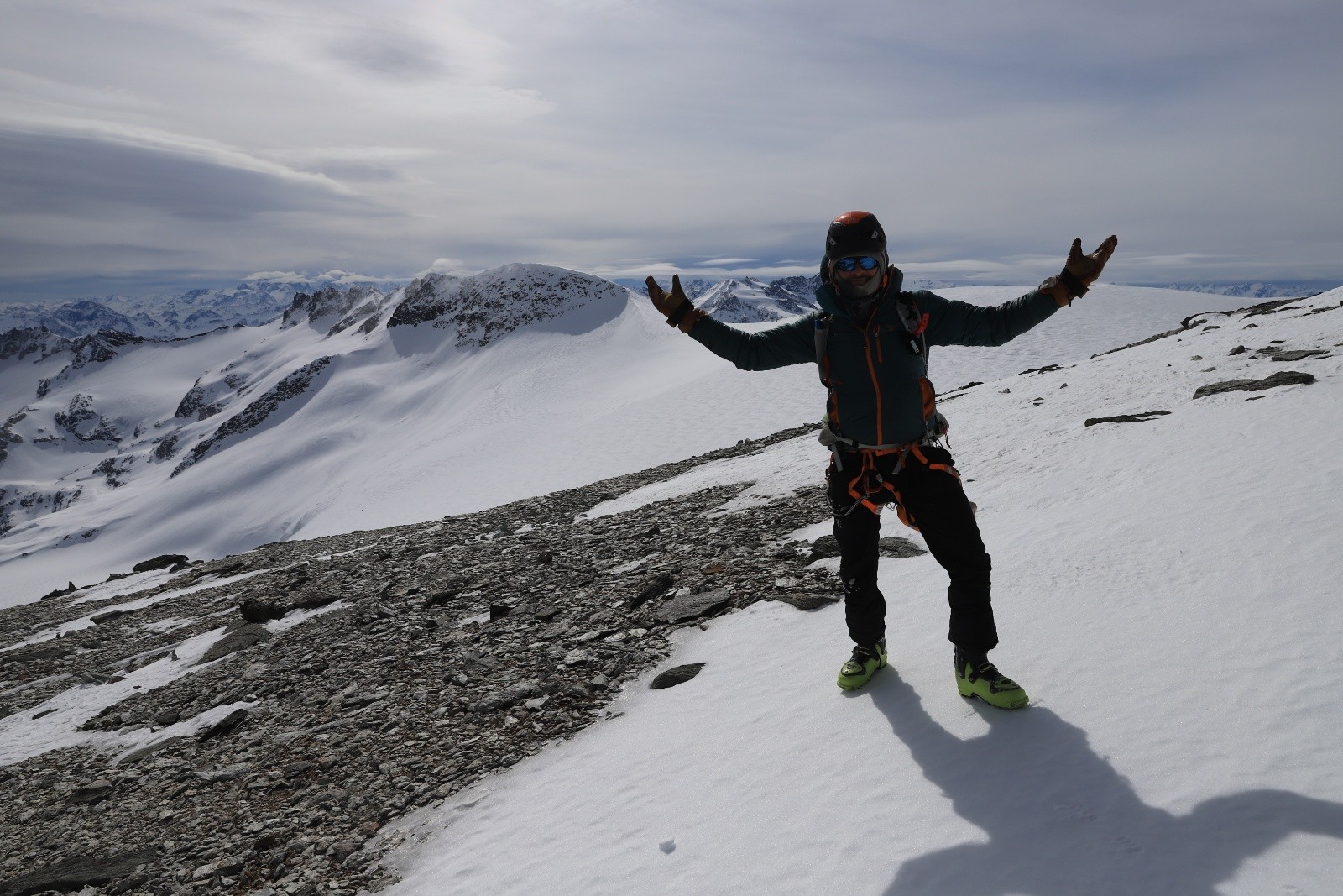 Micka au sommet du Dôme de Chasseforêt&nbsp;