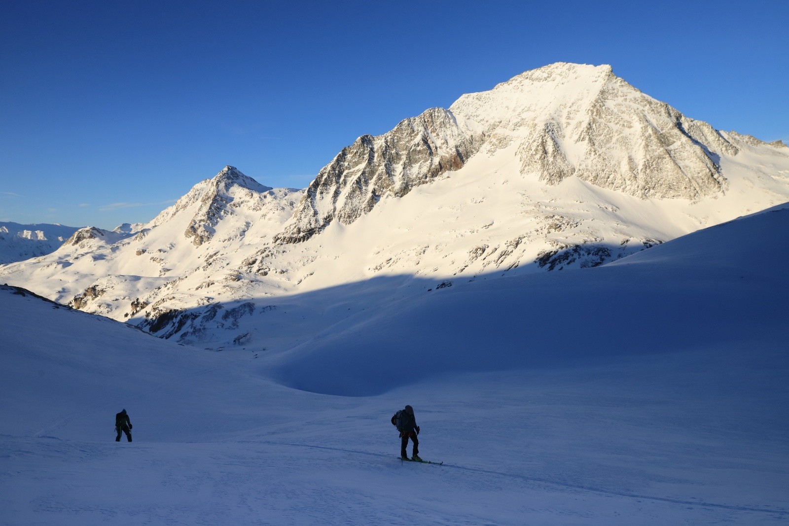 Râteau d'Aussois et Pointe de l'échelle dans la montée au Col de Labby