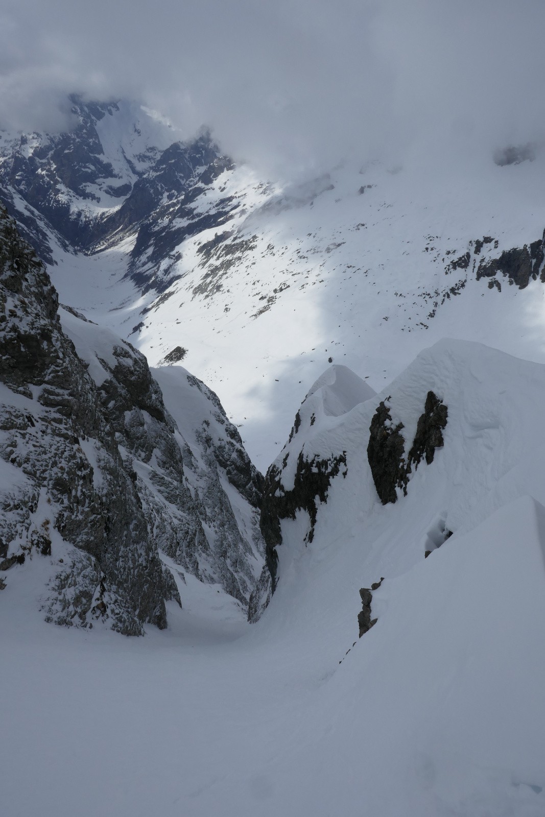 Ne pas s'engager là, sauf avec une voile 
