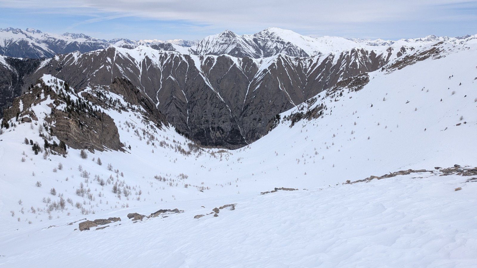 vallon de Clot la Saume de descente