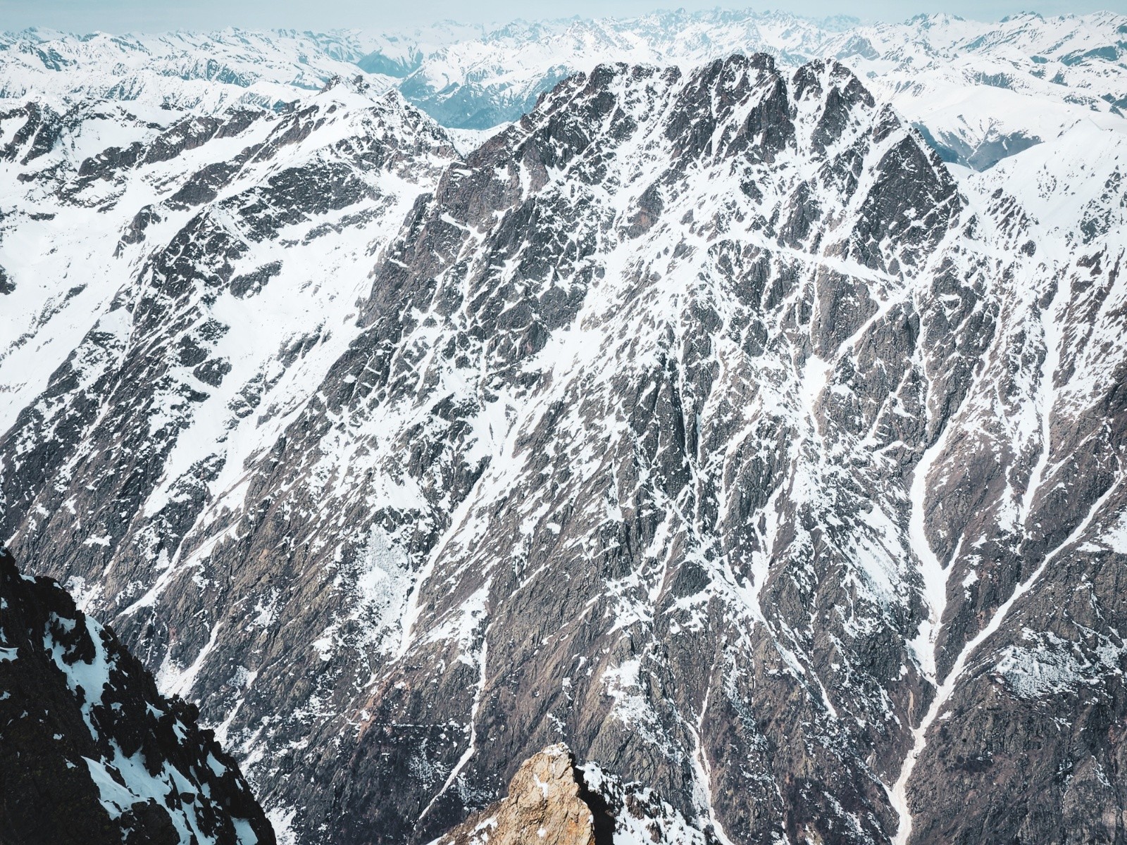 &nbsp;Face sud du Matto (1700m de haut !)