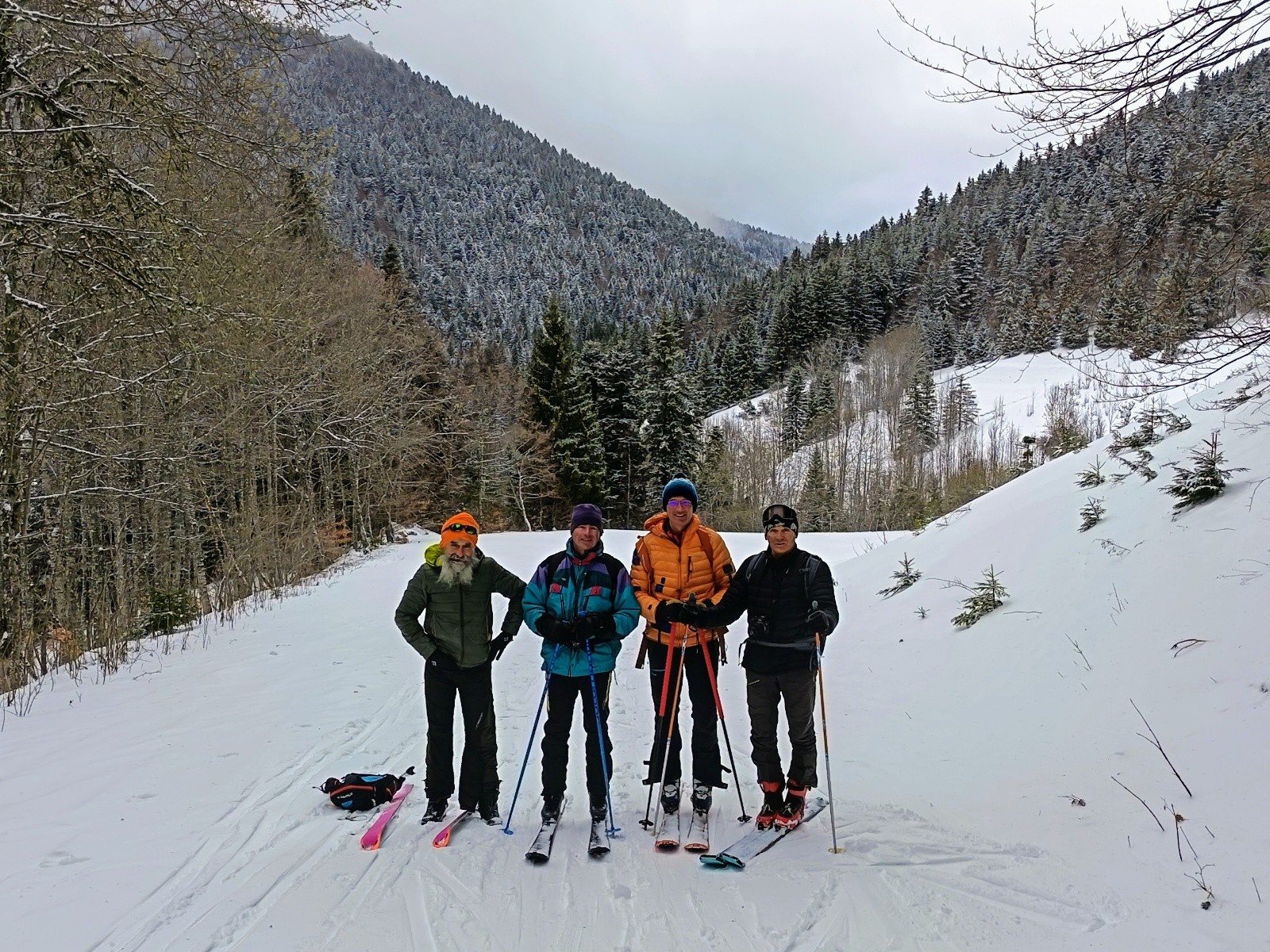 Les quatre amis réunis, c'est pas tous les jours !&nbsp;