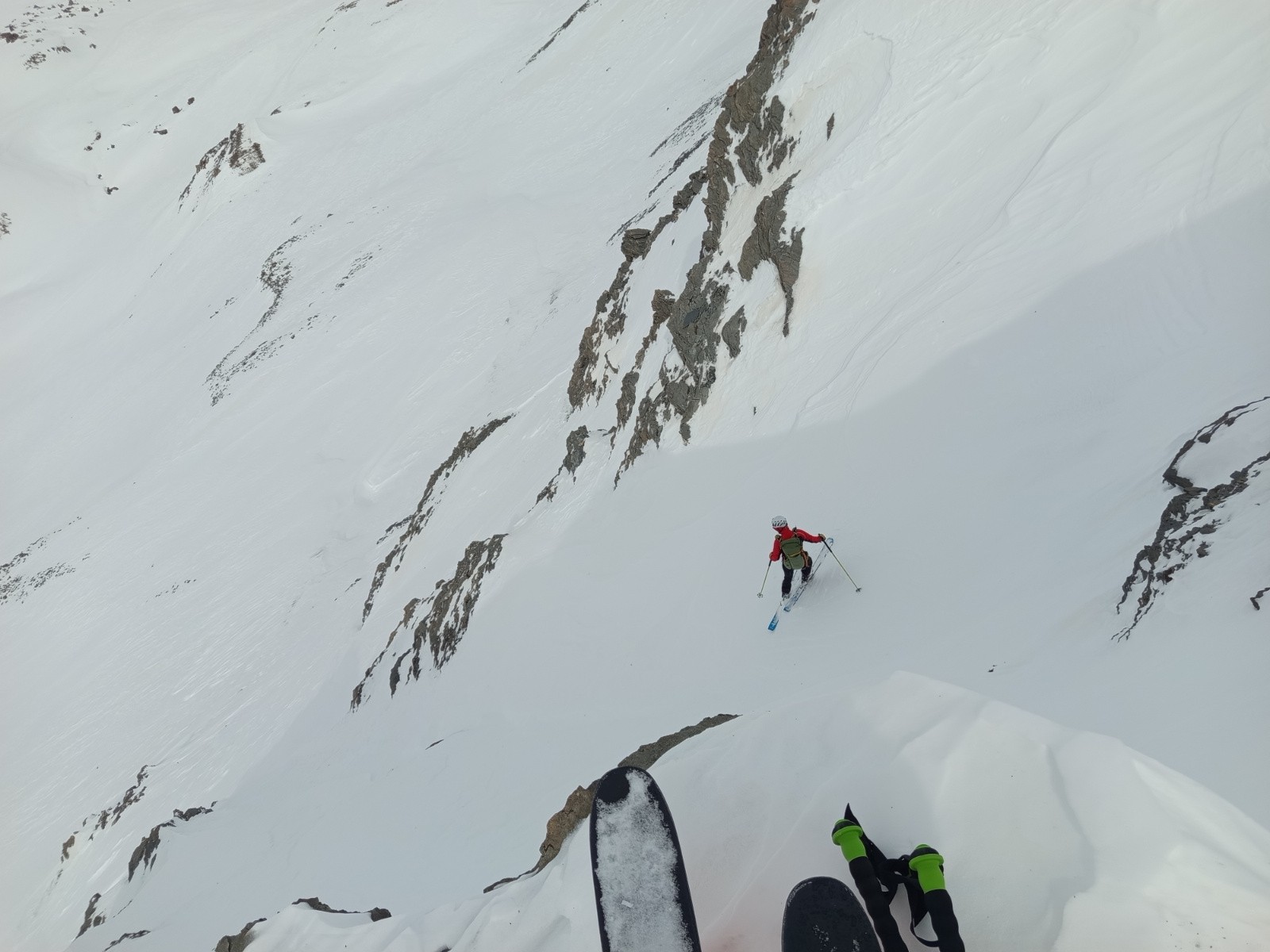 Sous la Plate de Chamoussiere en rejoignant le Vallon de Rubren