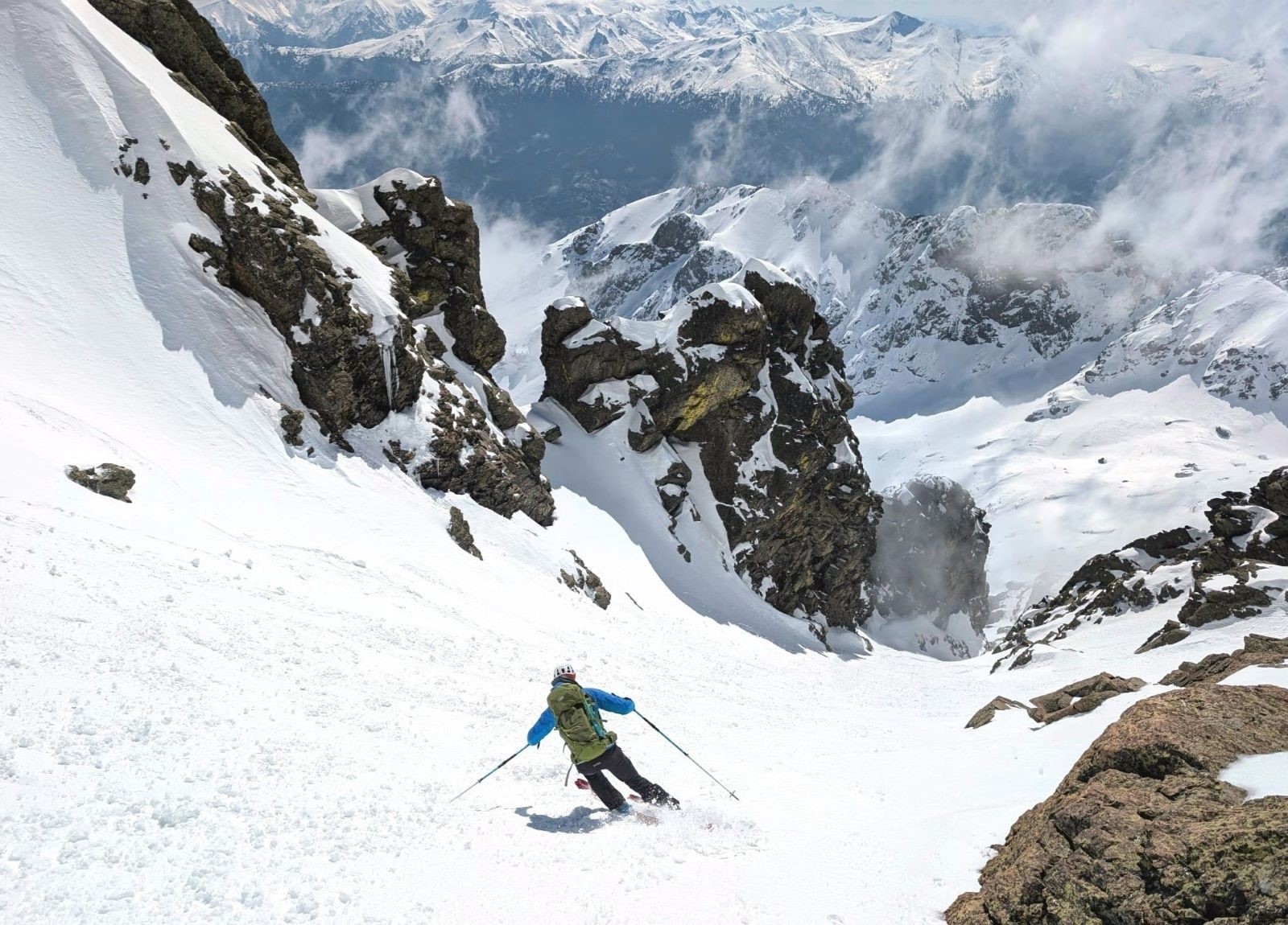 &nbsp;Le couloir de la Forca, au Cinto. Photo : Antho.