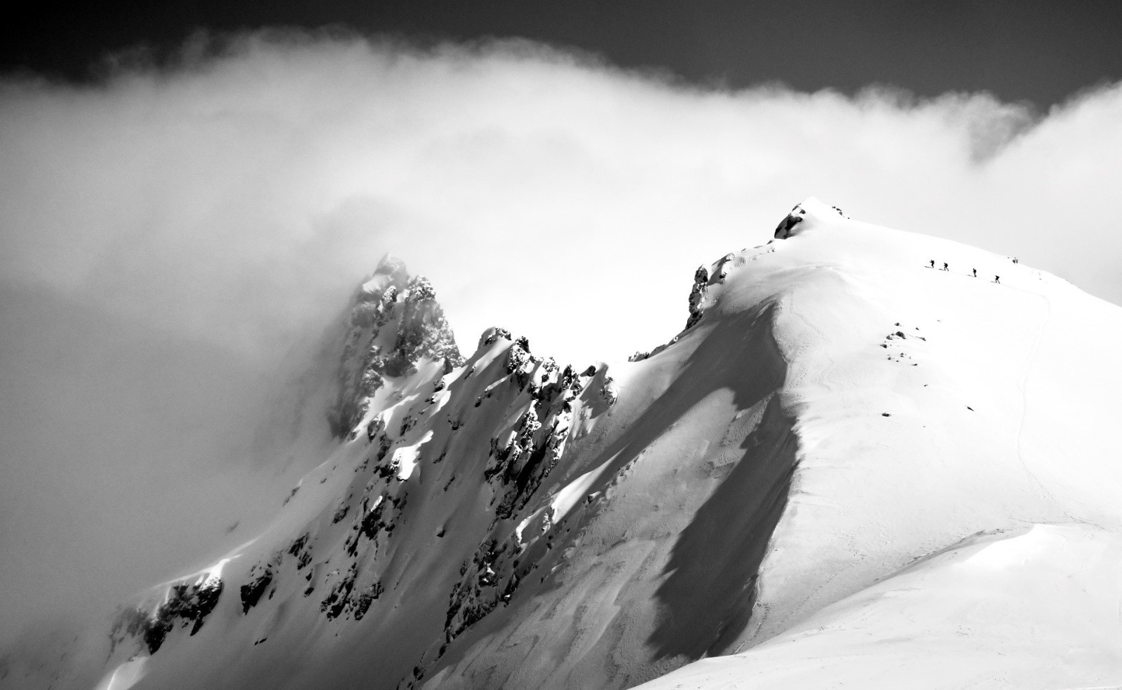 Depuis A Maniccia, la crête \