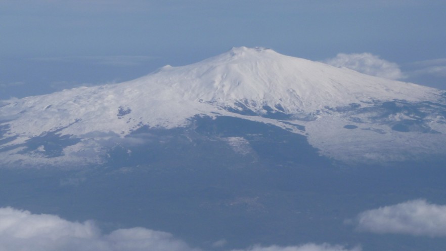 #1 l l'Etna : vue d'avion