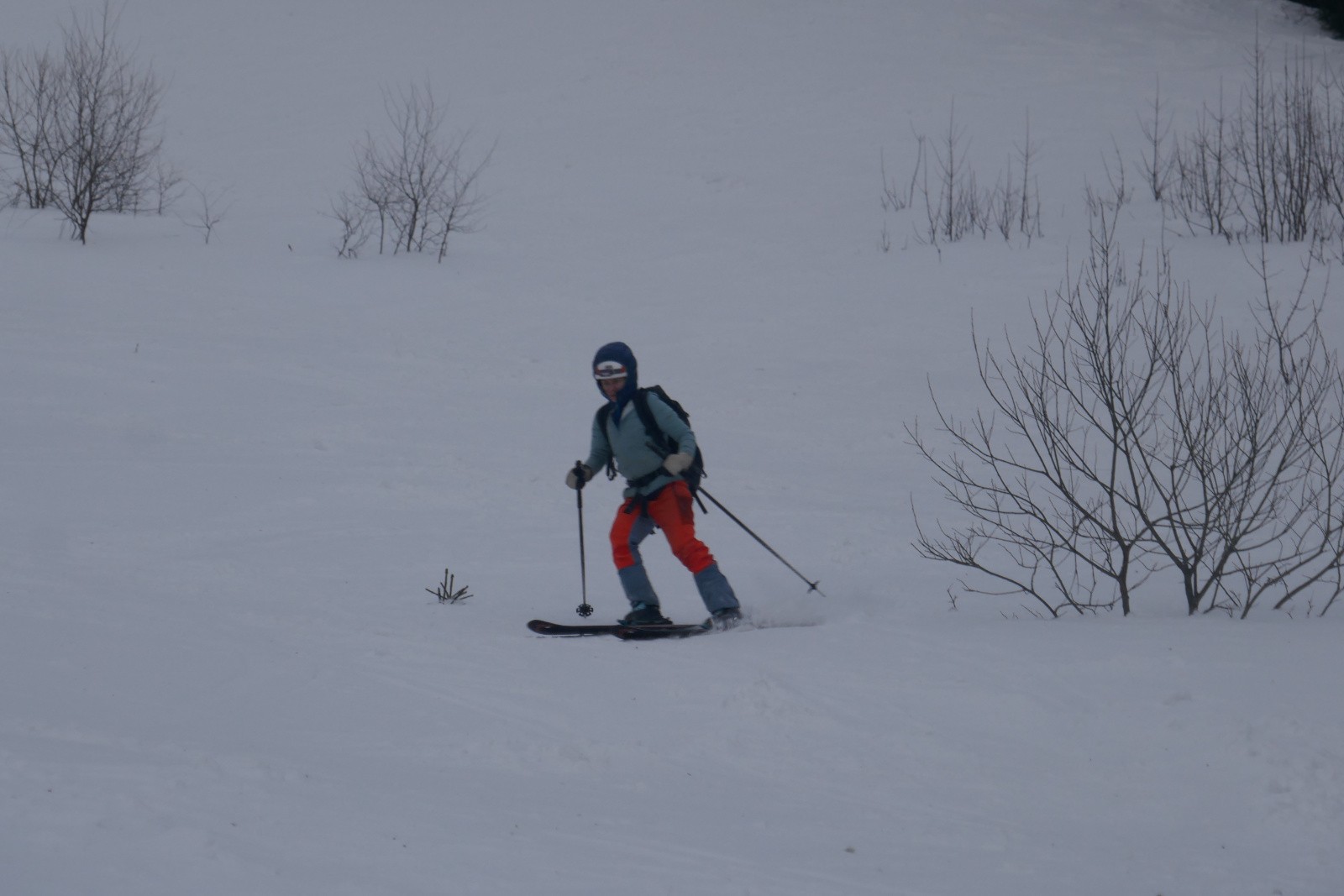 Sur l'ancienne piste de ski 