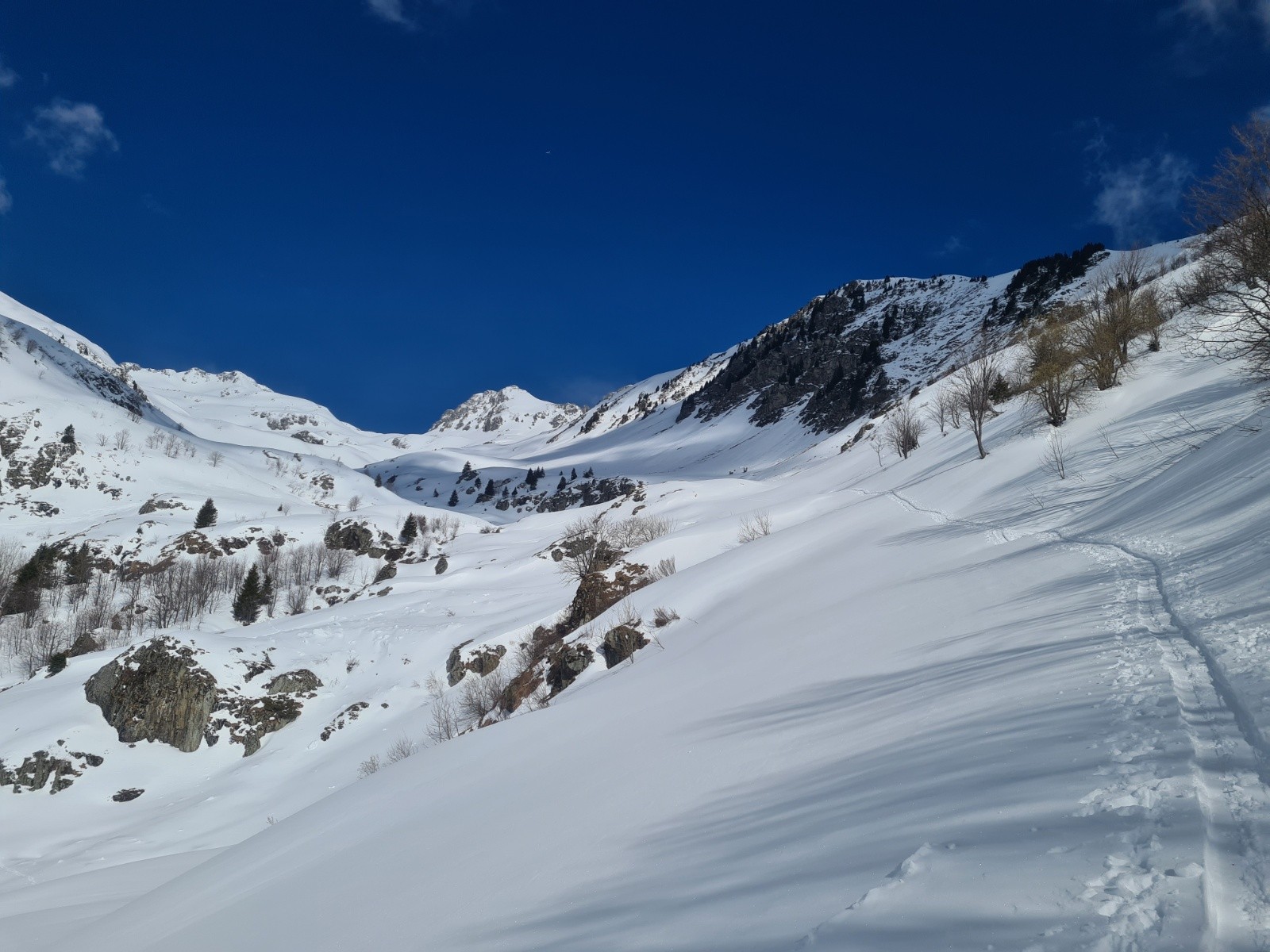 Départ de la combe de Bridan