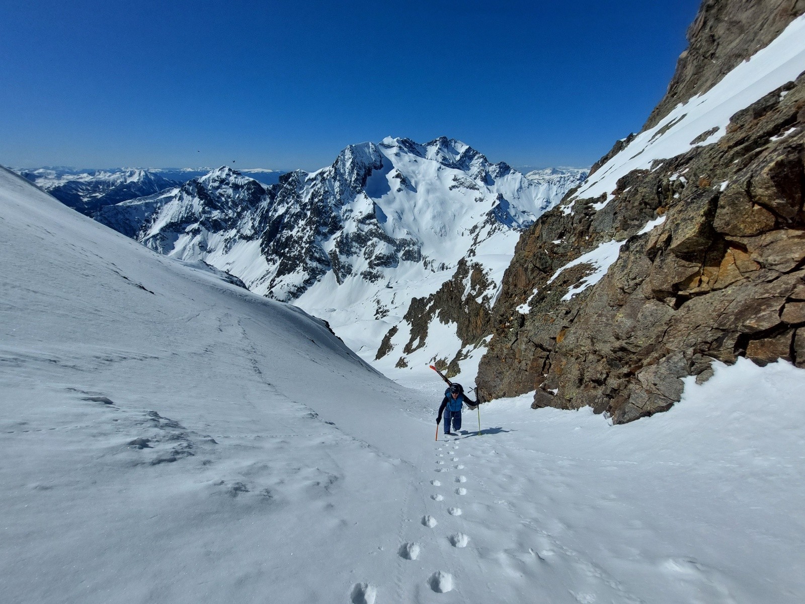 quelques mètres en crampons&nbsp;