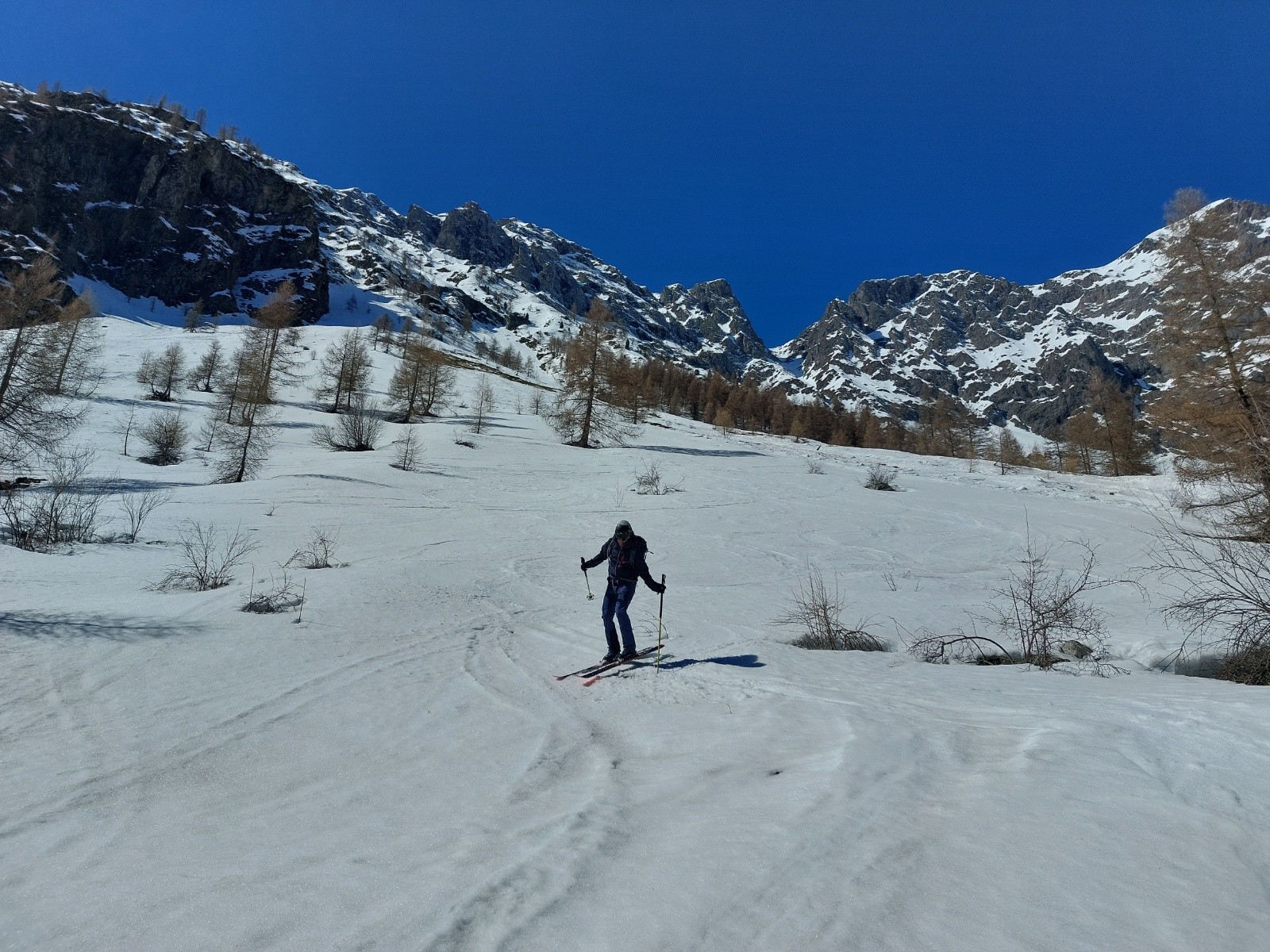 avant le chemin ou l'on déchausse rapidement&nbsp;