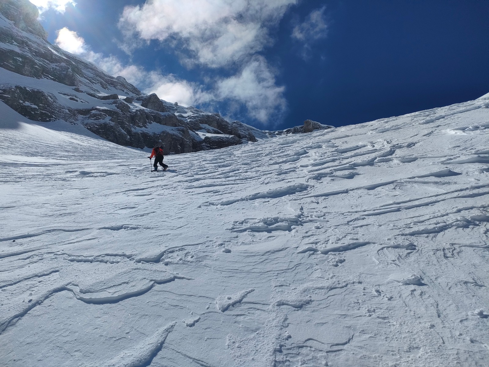 Ça glissouille un peu sur la première pente&nbsp;&nbsp;
