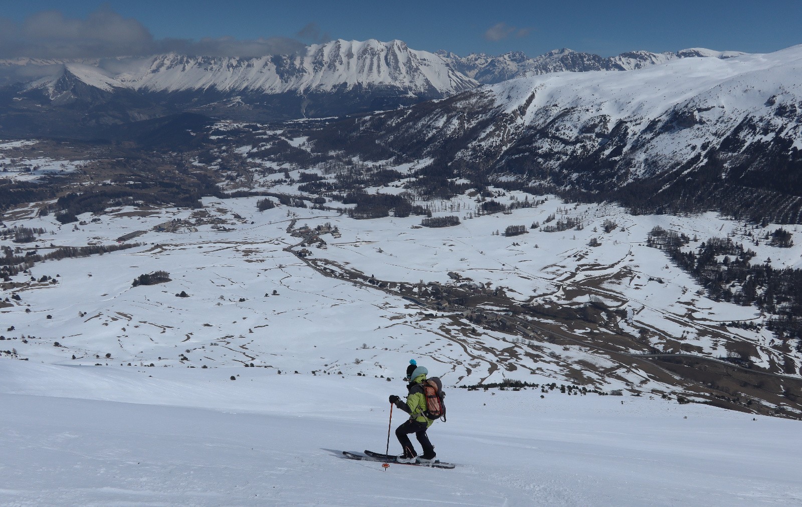 Belle descente versant NE