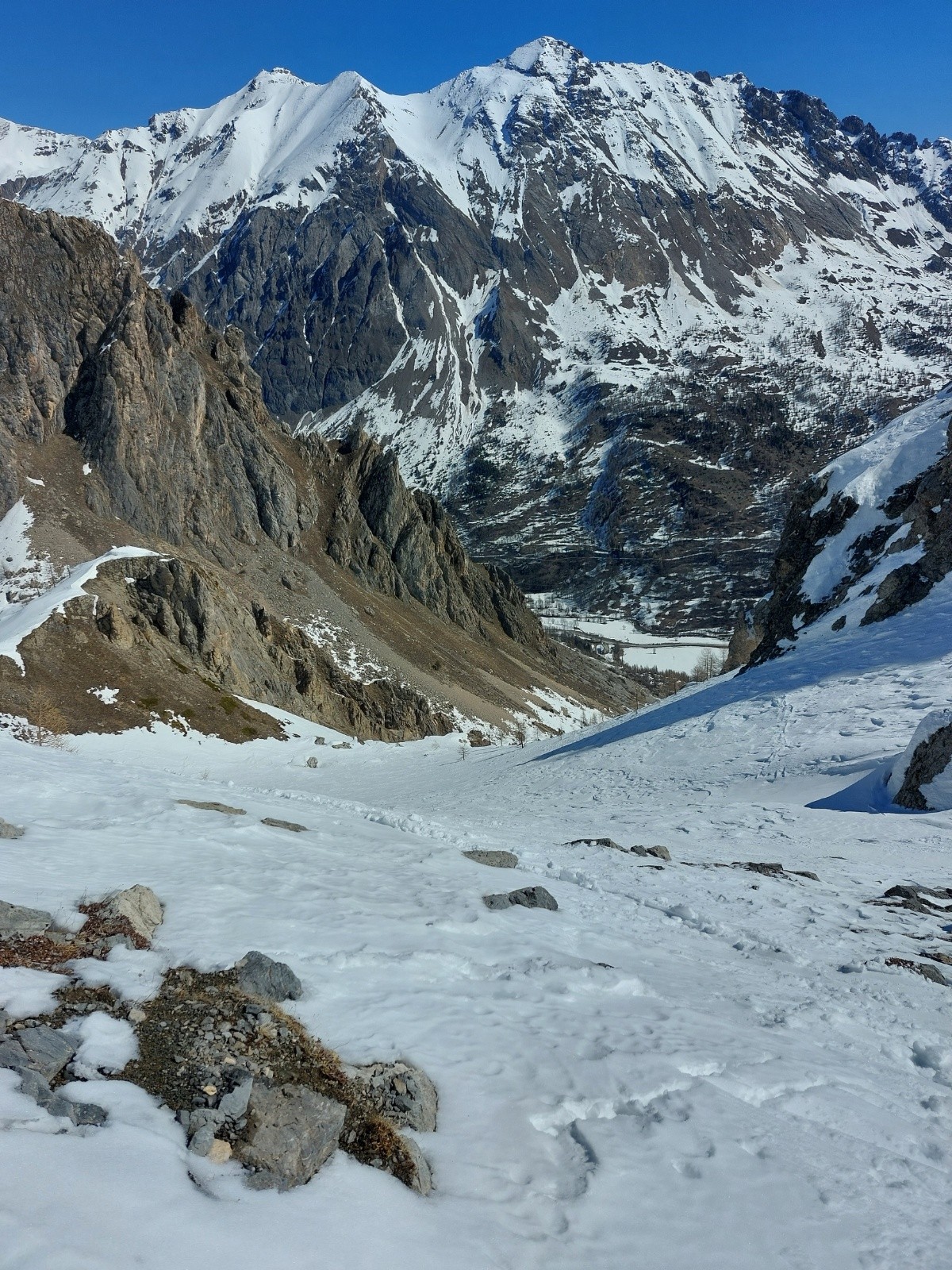 Passage vers la descente sud est