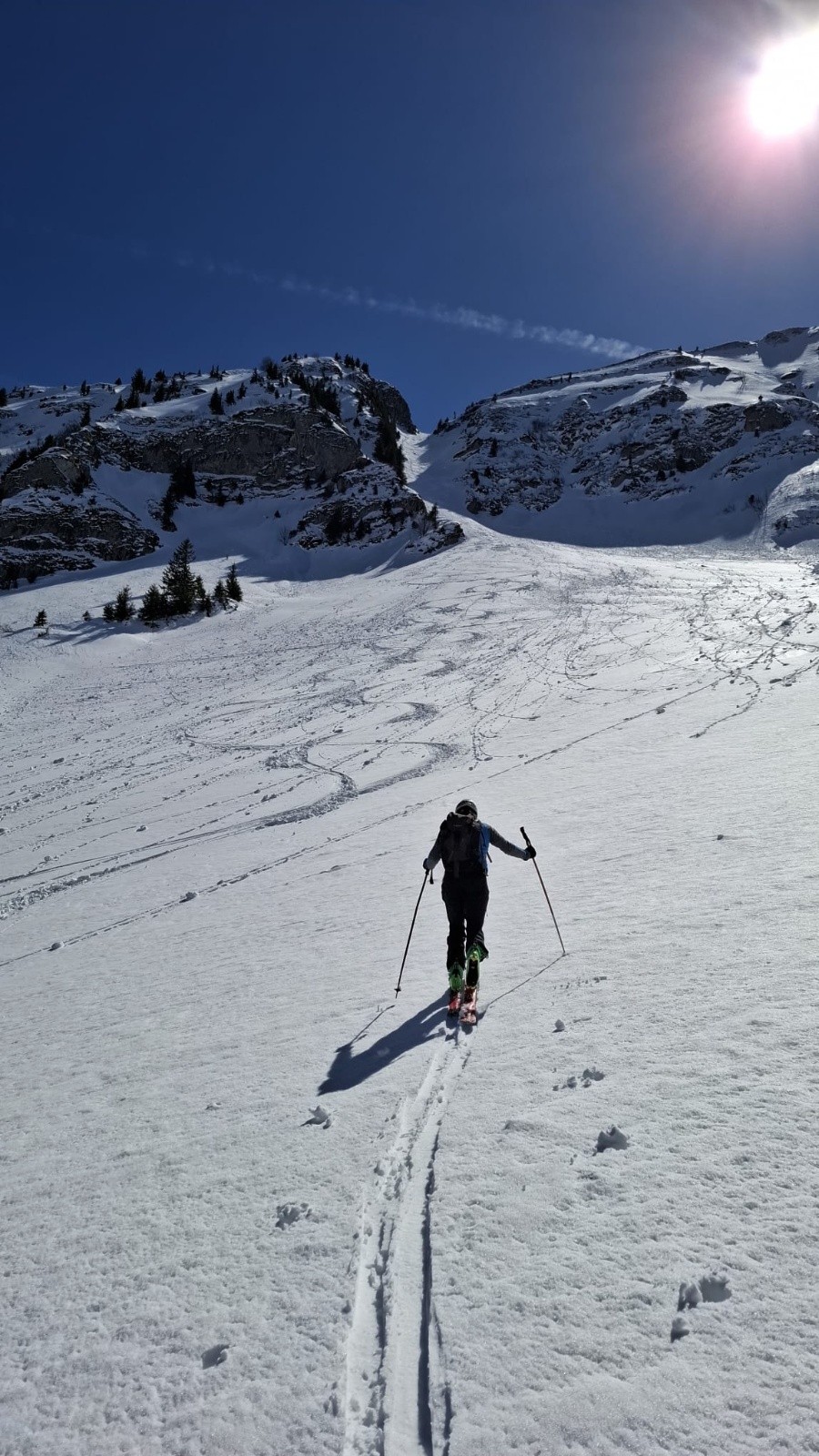 #4 Remontée au col après avoir profité au max du cône ! Remontée au col après avoir profité au max du cône !