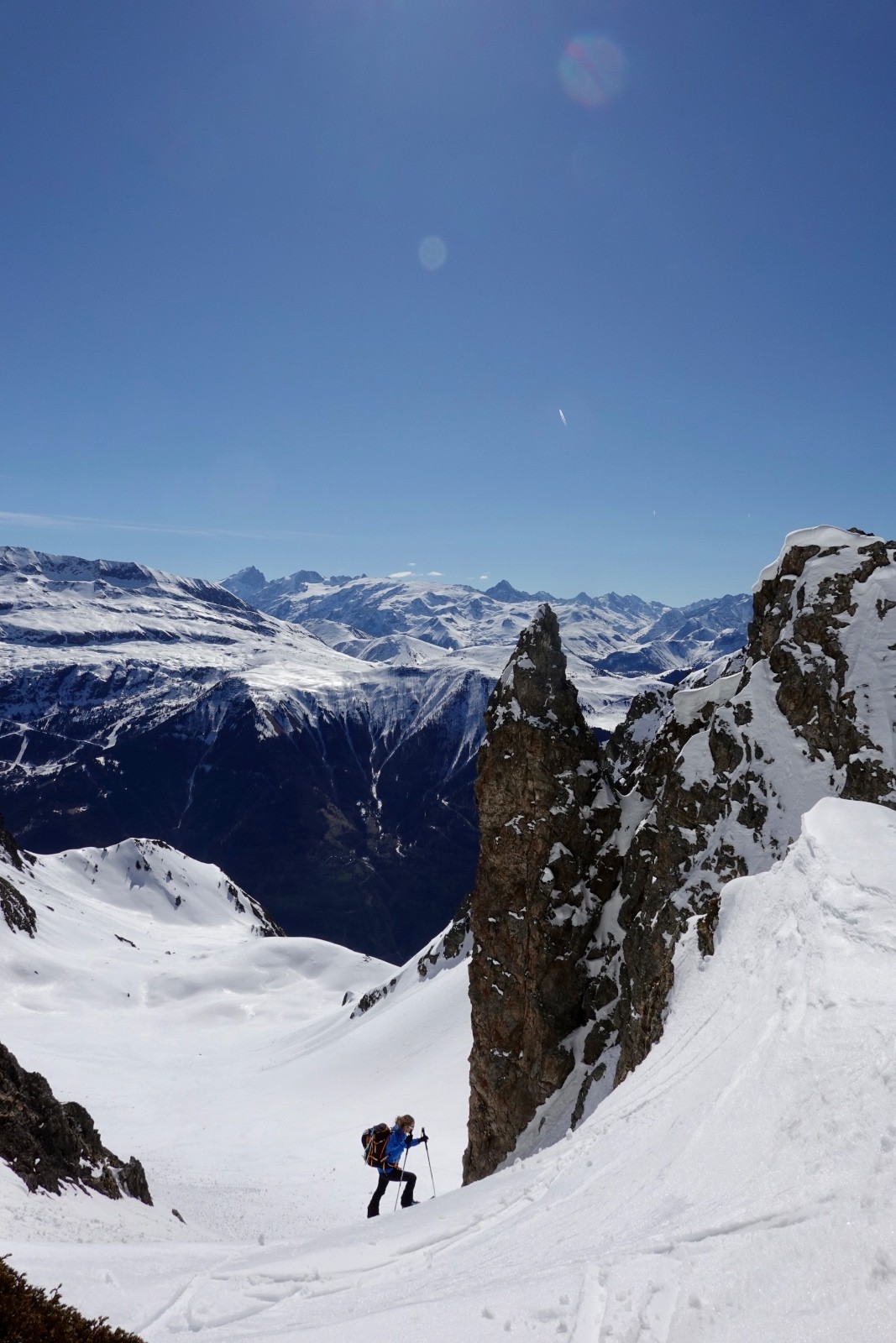 &nbsp;dans le petit couloir qui donne accès au col qui donne accès au col de la Portette...                               