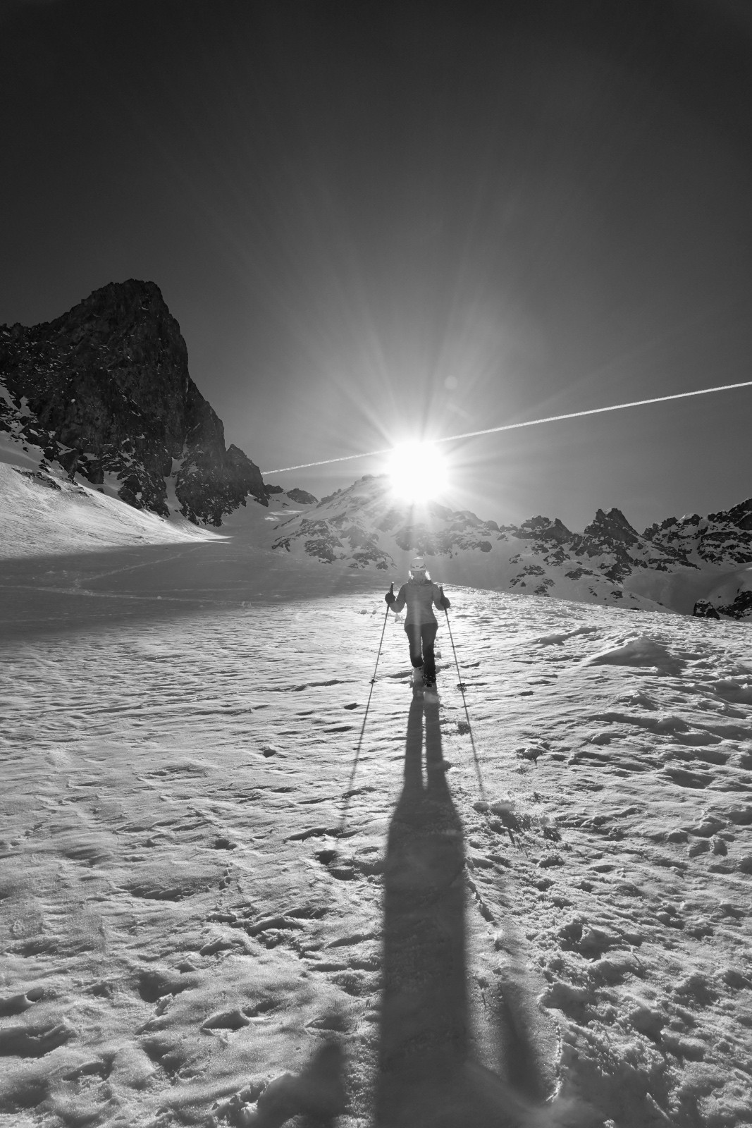 tentative de decente à pied
