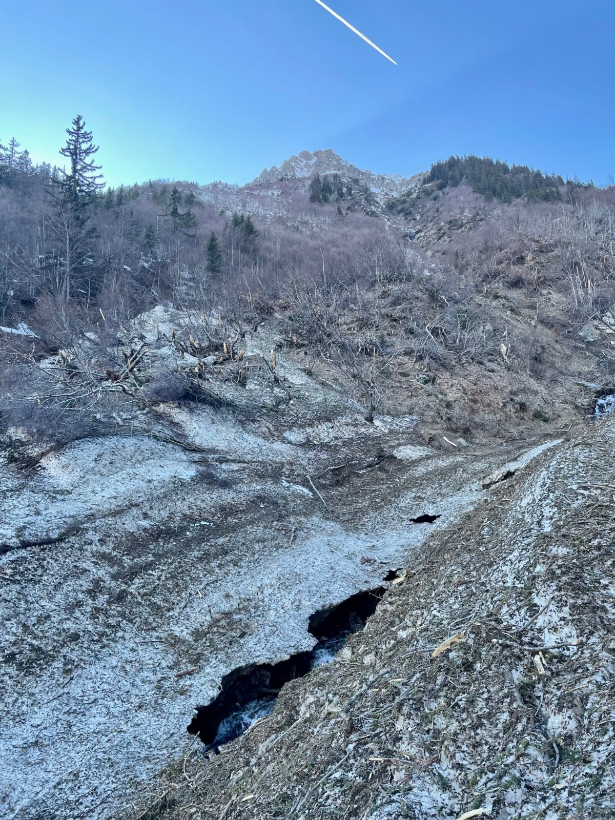 &nbsp;torrent de Coteyssard : traversée déconseillée