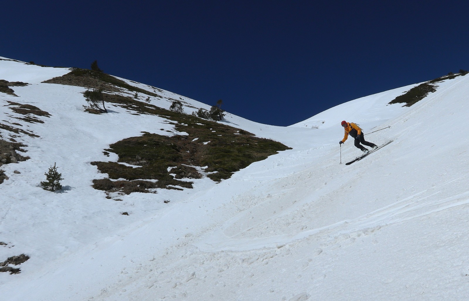 Redescente vers les Infournas&nbsp;&nbsp;