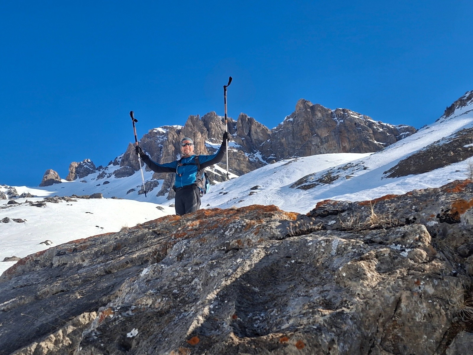 on n’est pas arrivé mais Fred lève déjà les bras
