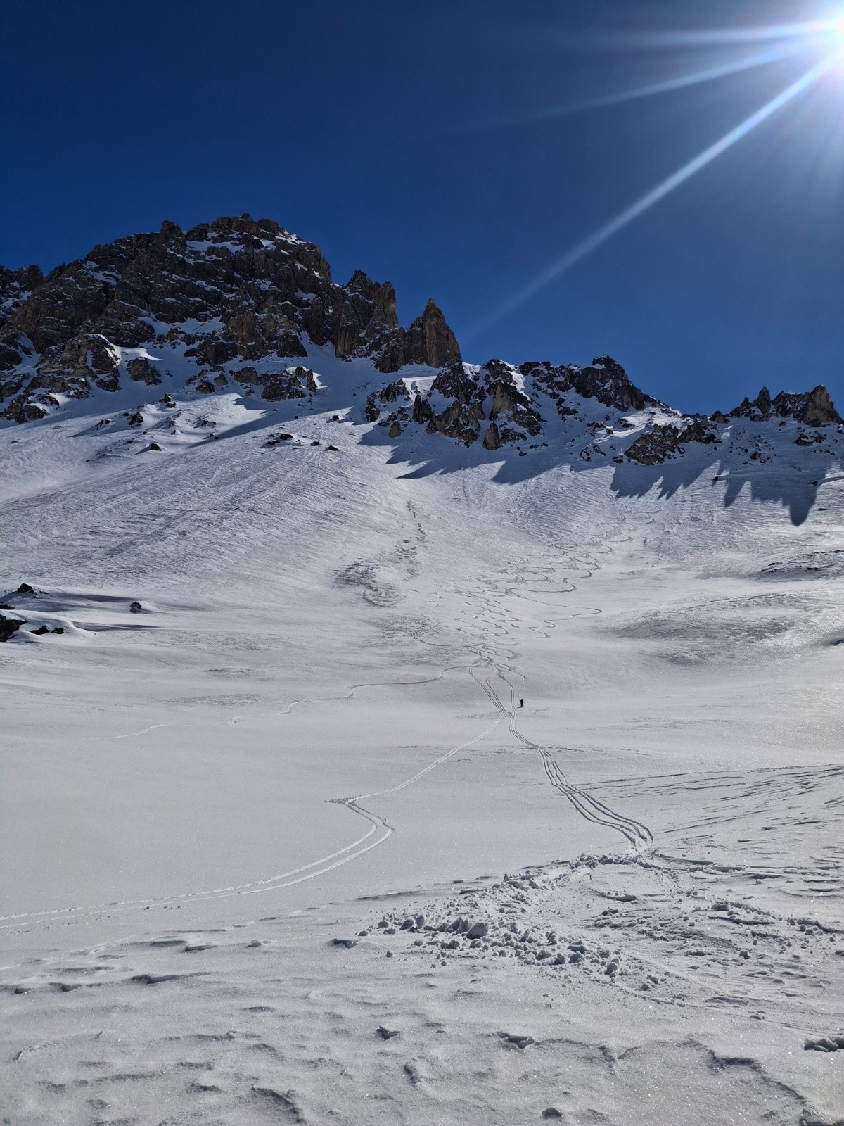 &nbsp;Notre descente versant nord