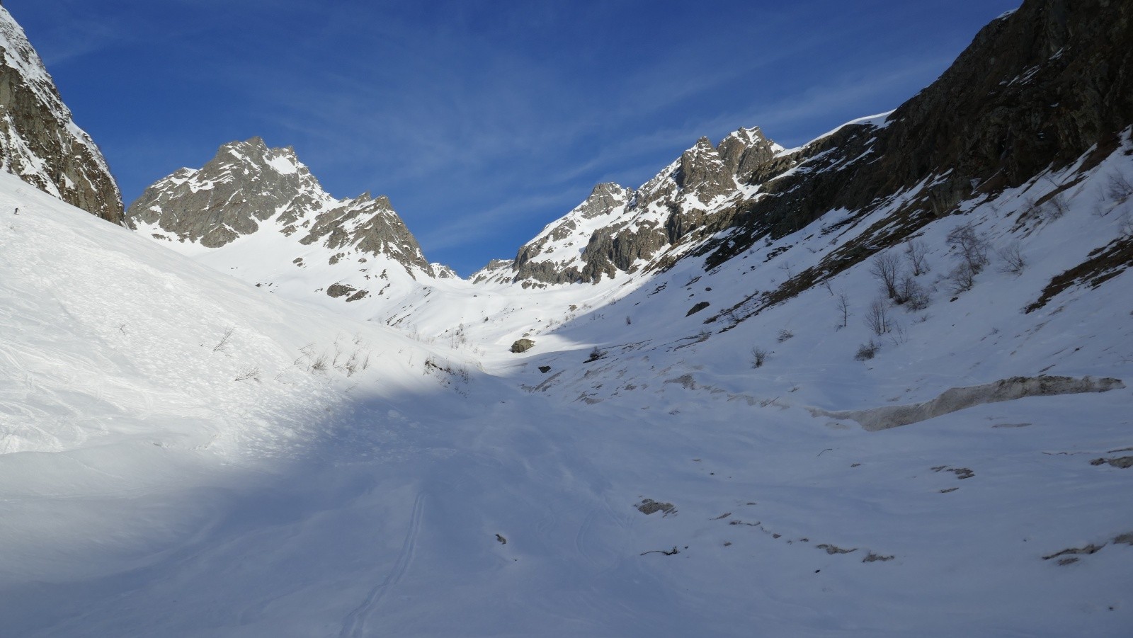 Vallon des roches complétemet recouvert