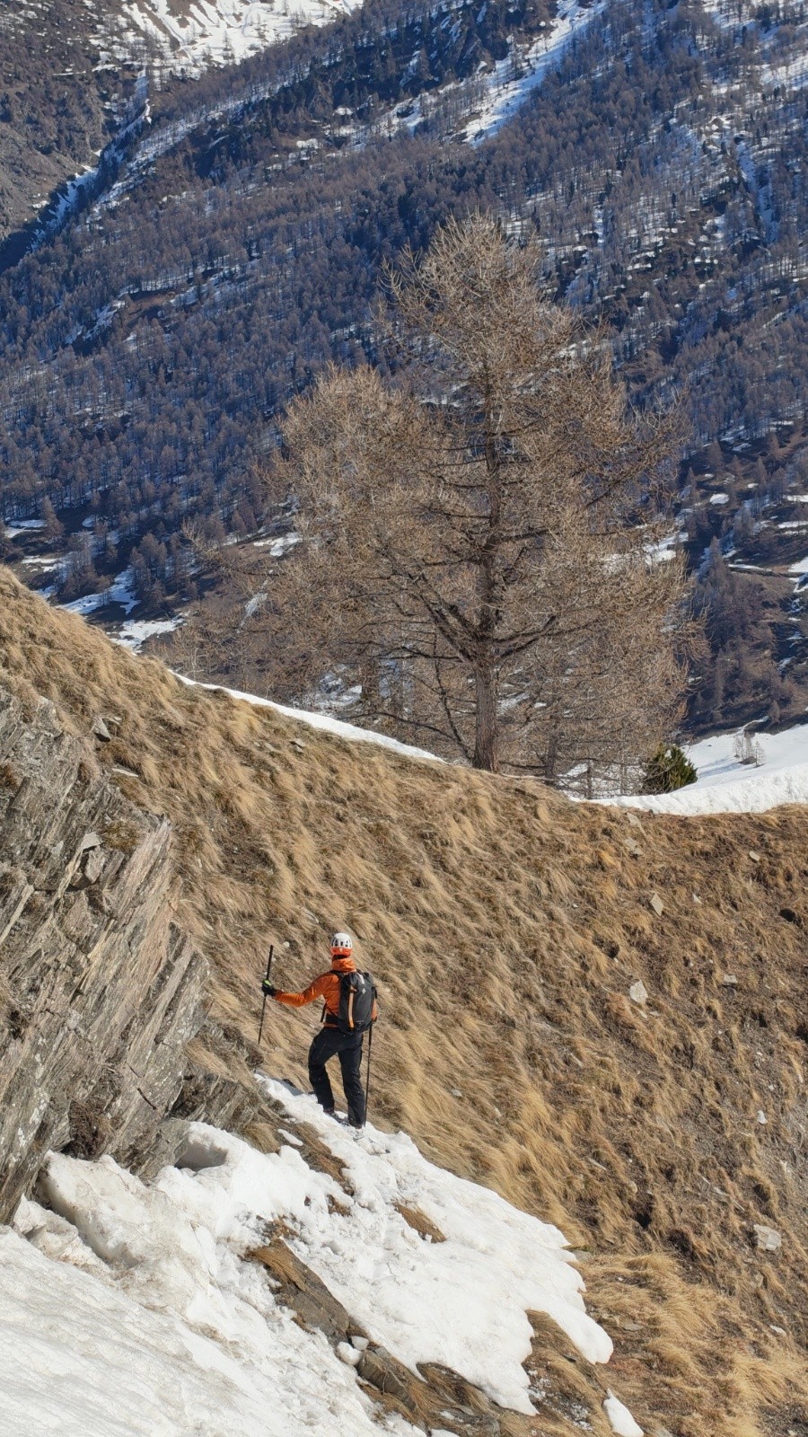 Traversée vers le deuxième&nbsp;couloir oblique