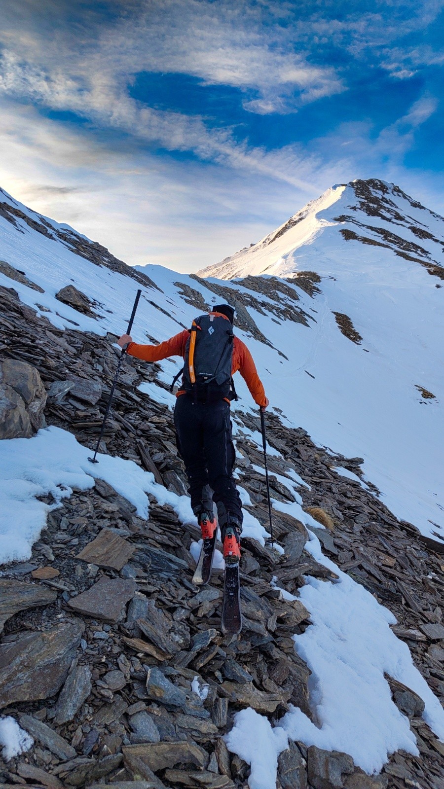 Arrivée sur la crête