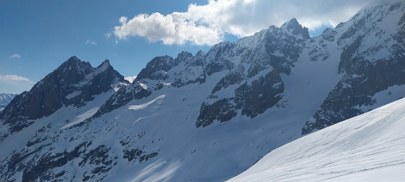 de l'Aiguille de l'Encrenaz à celle de la Tête Plate&nbsp;