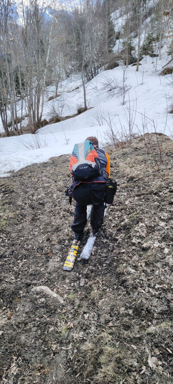 En schuss en piste noire